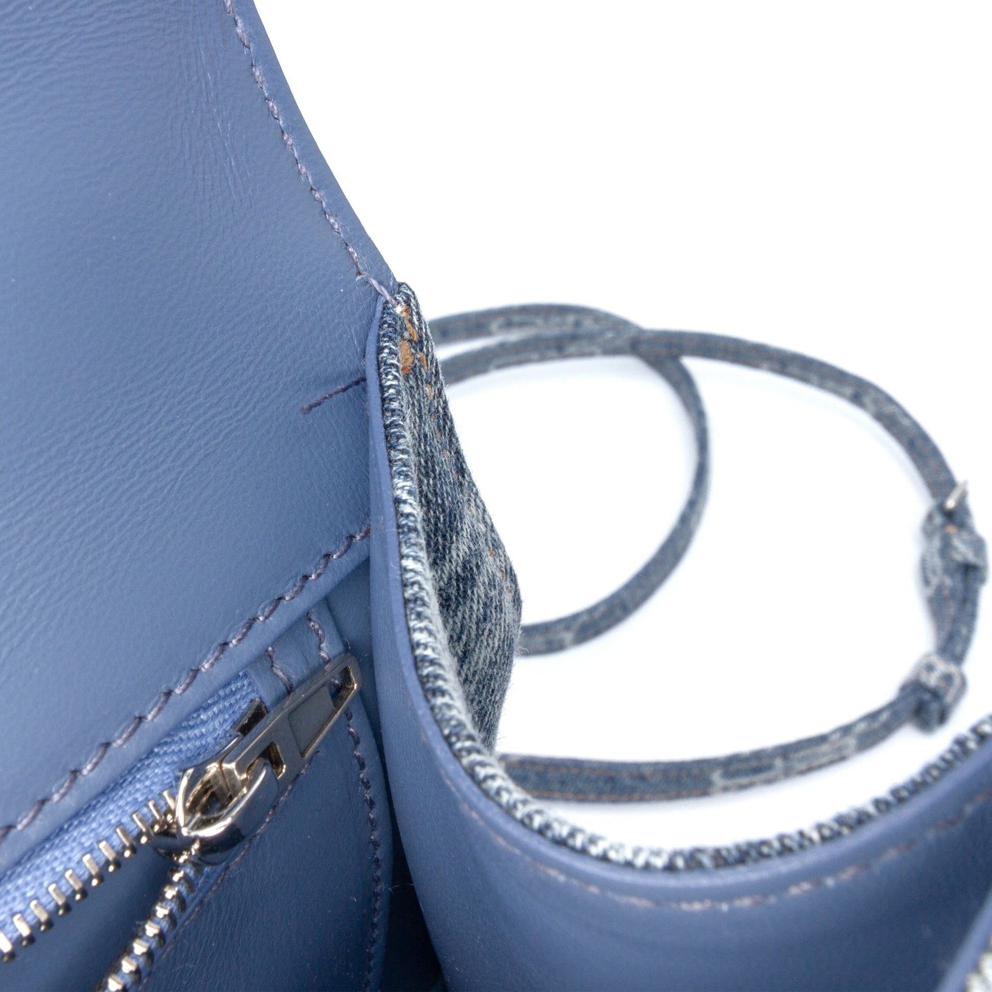 Balenciaga Small BB Monogram Denim Hourglass Top Handle Bag