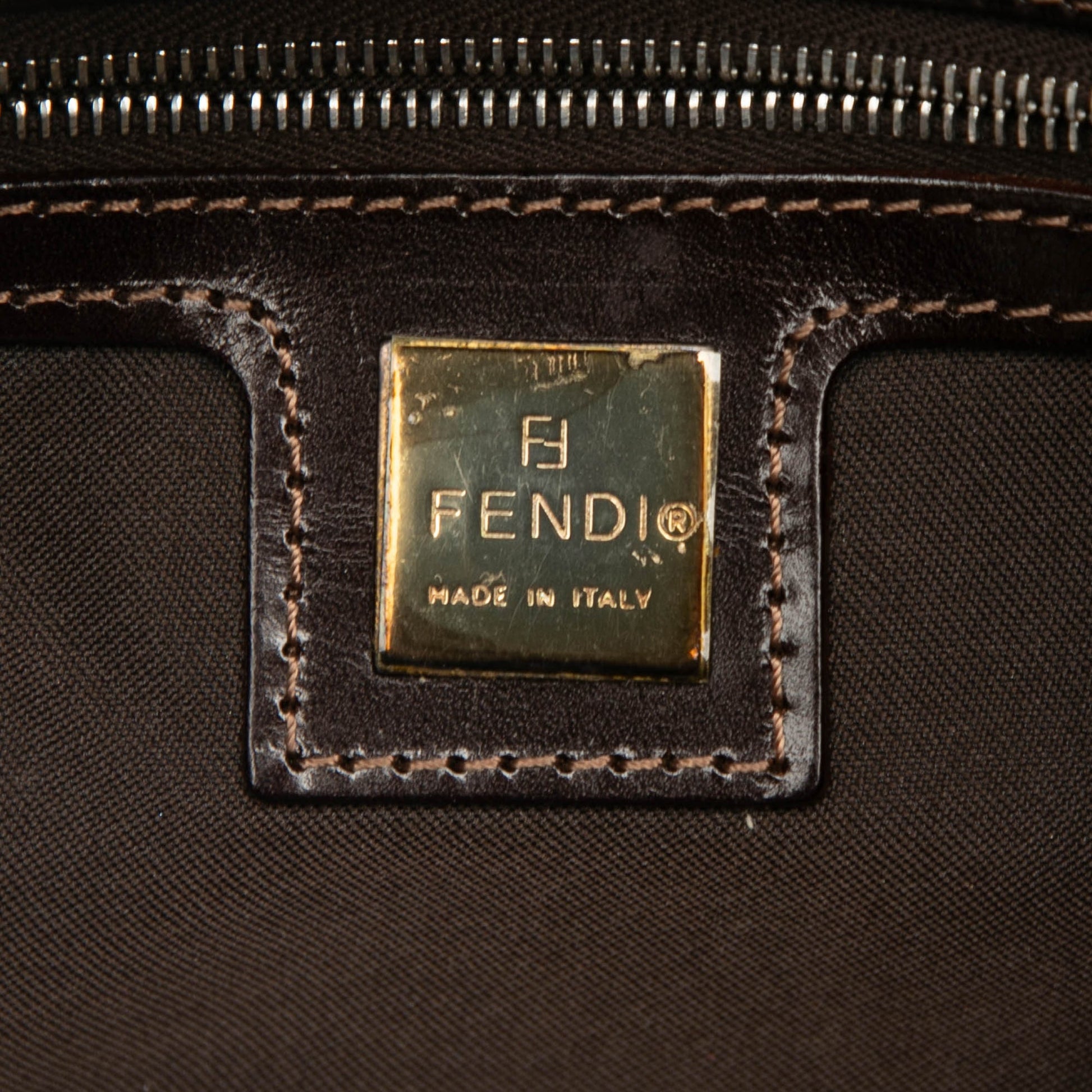Fendi Zucca Canvas Baguette