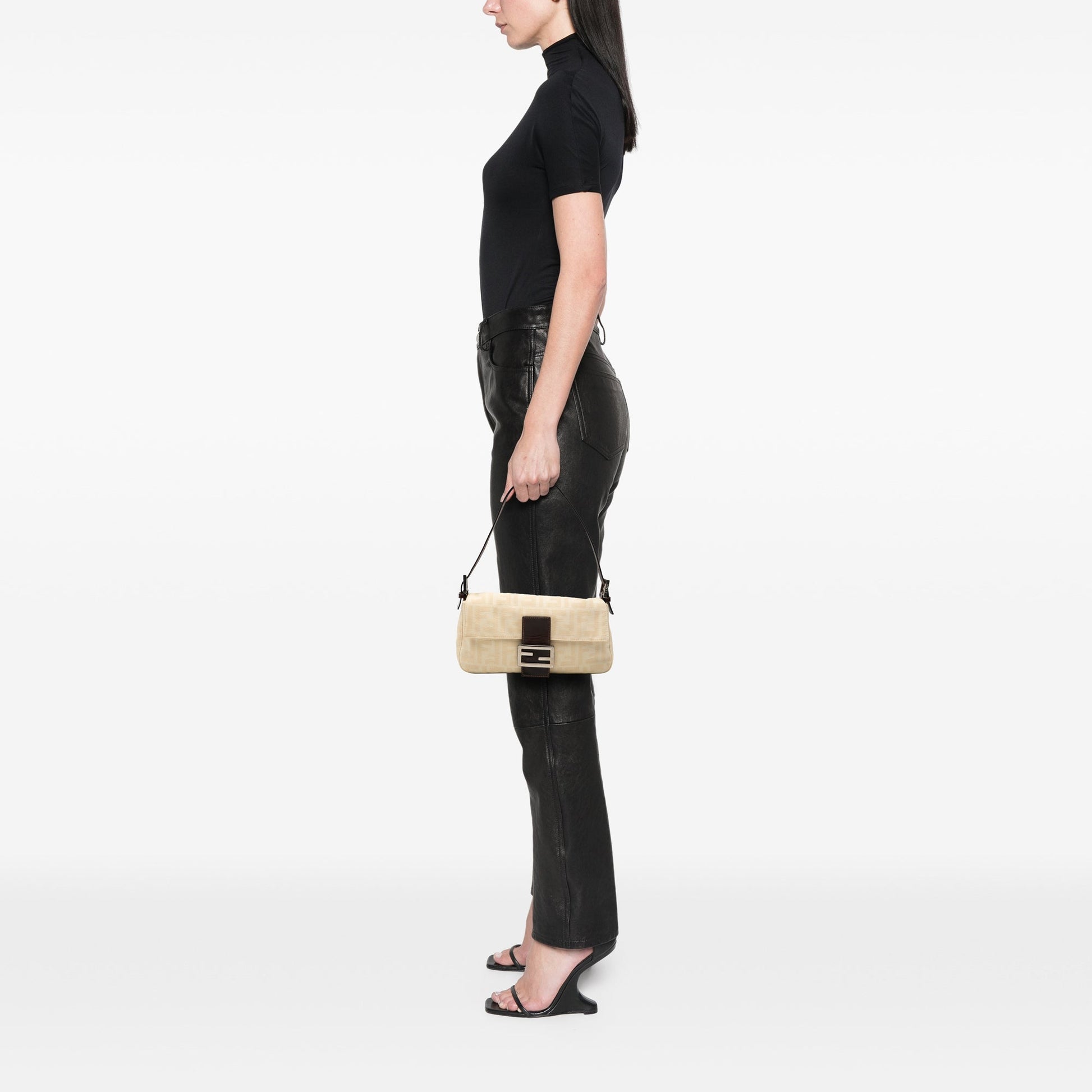 Fendi Zucca Canvas Baguette