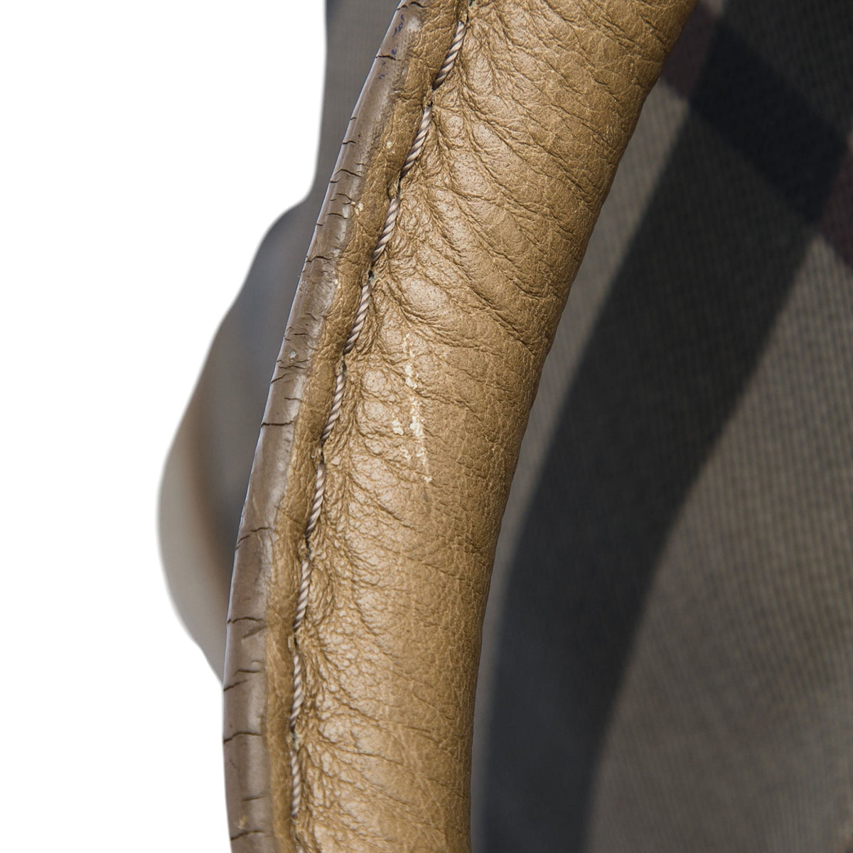 Burberry Smoke Check Coated Canvas Gilmoure Satchel — Gray