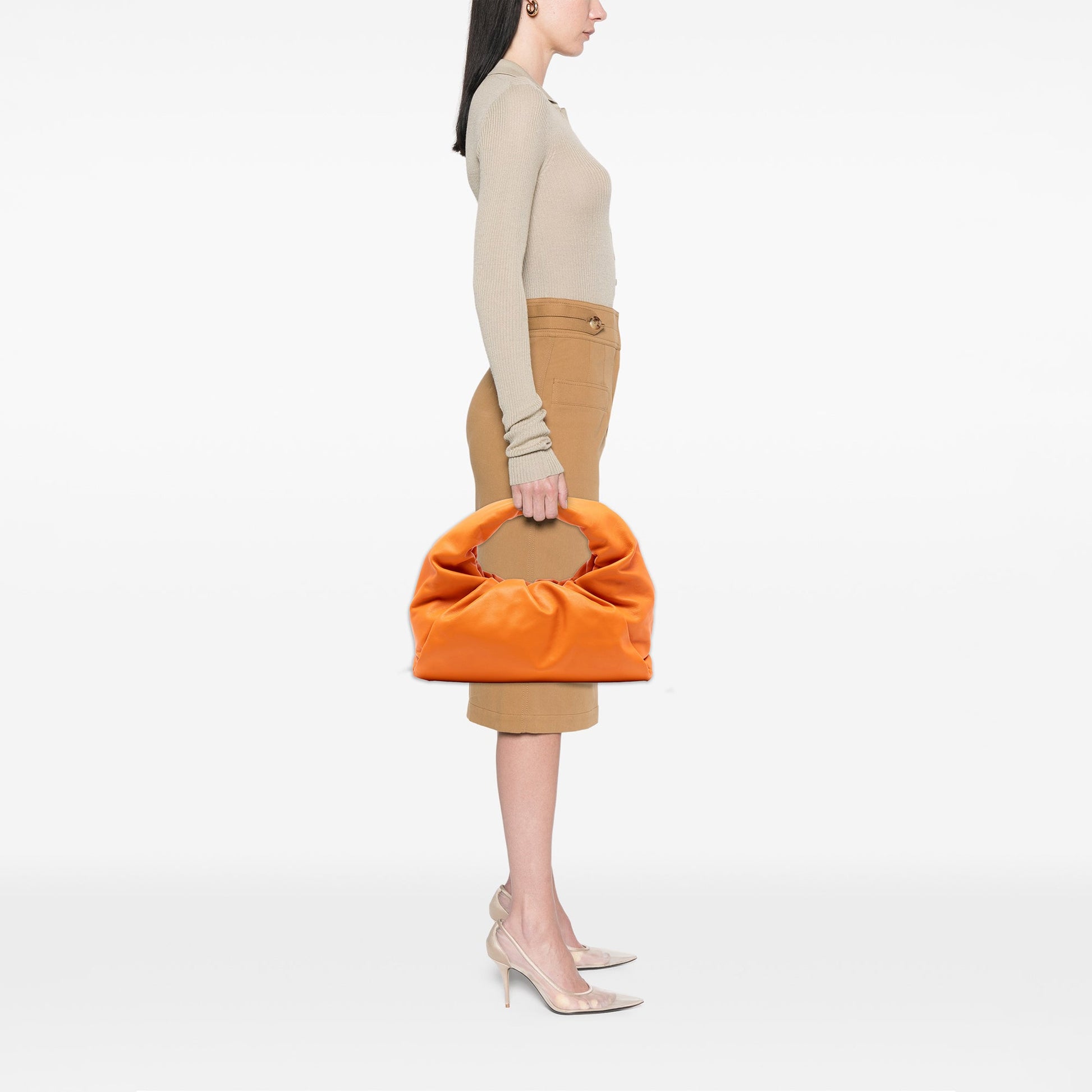 Bottega Veneta Lambskin The Shoulder Pouch