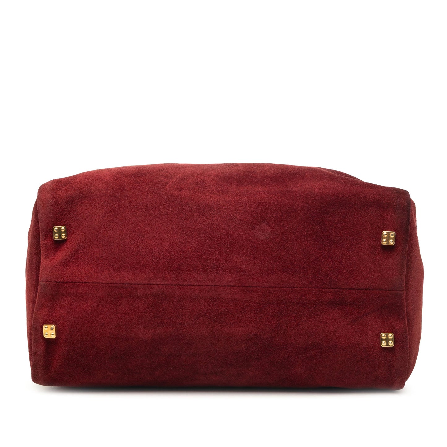 LOEWE Suede Anagram Boston Bag