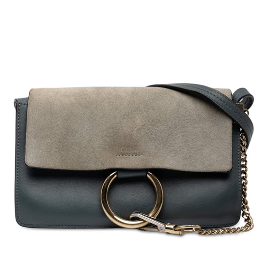 Chloé Small Suede and Calfskin Faye Crossbody