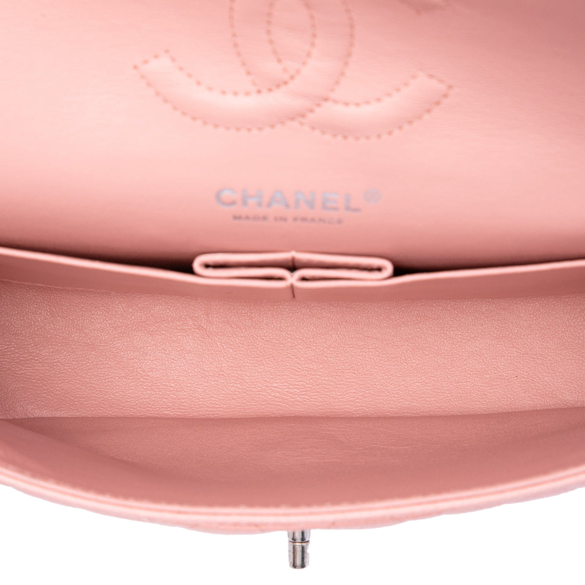Chanel Medium Classic Caviar Double Flap — Pink