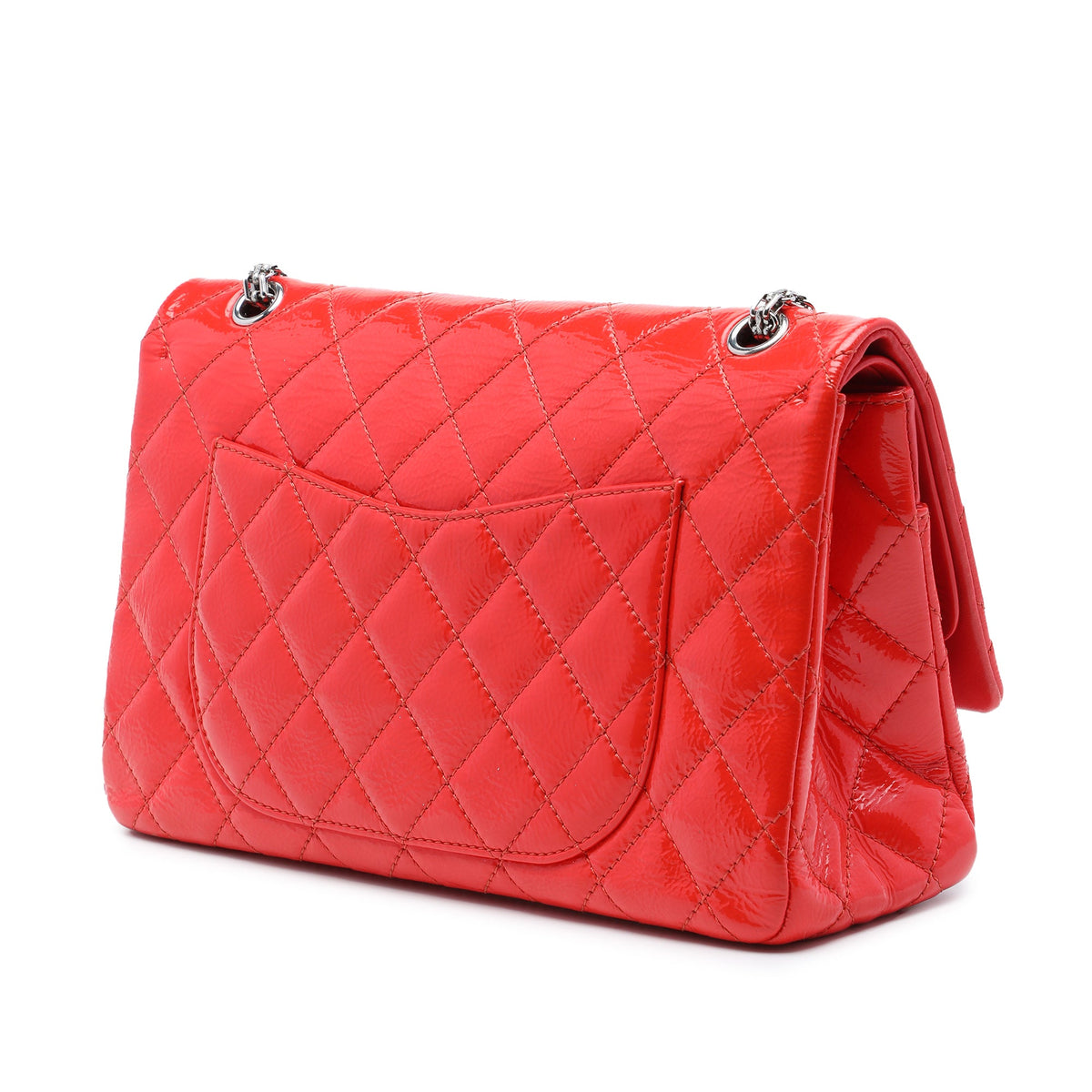 Chanel Quilted Crinkled Patent Reissue 2.55 Double Flap 227
