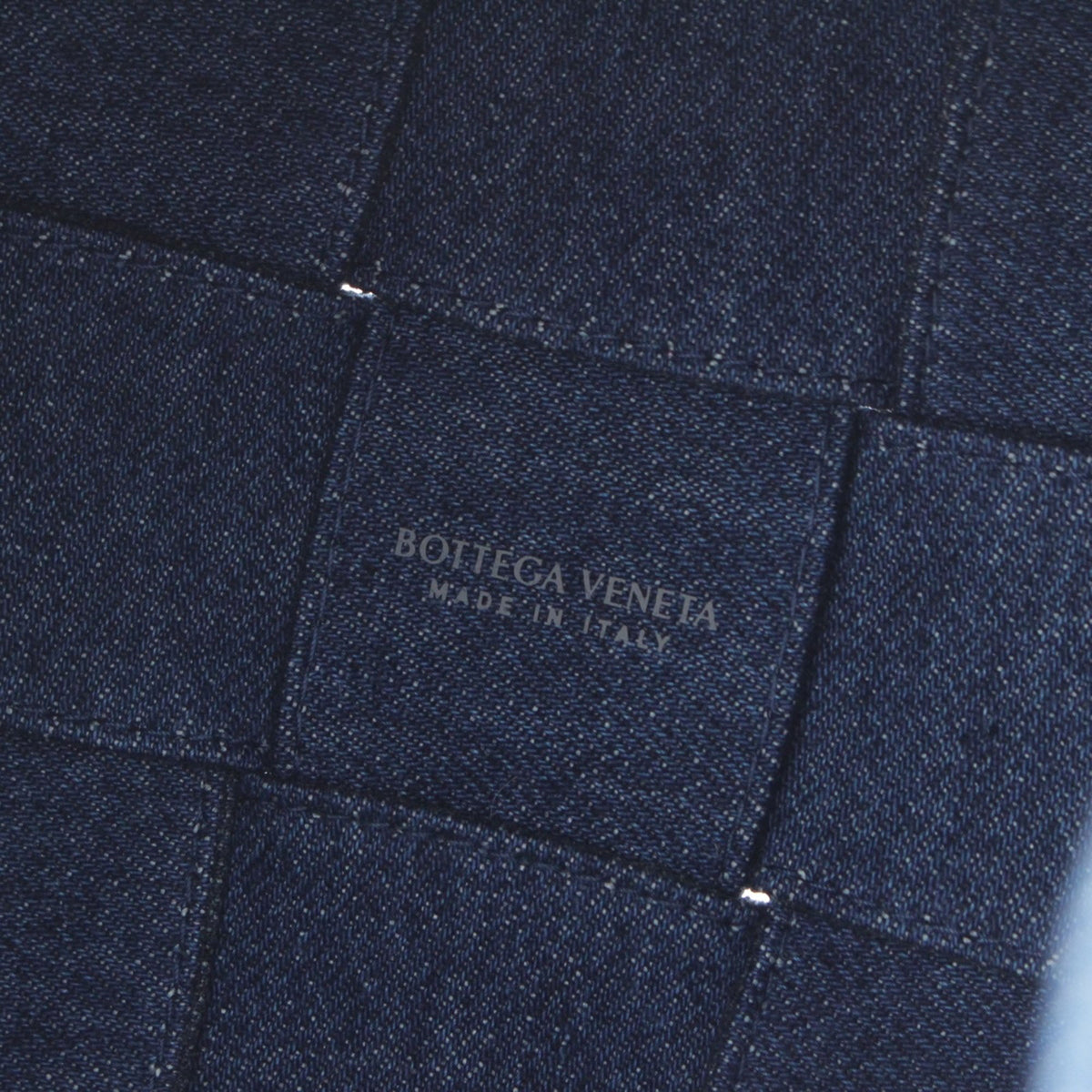 Bottega Veneta Small Denim Maxi Intrecciato Cassette Bucket Bag