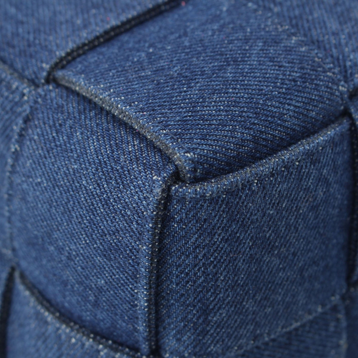 Bottega Veneta Small Denim Maxi Intrecciato Cassette Bucket Bag