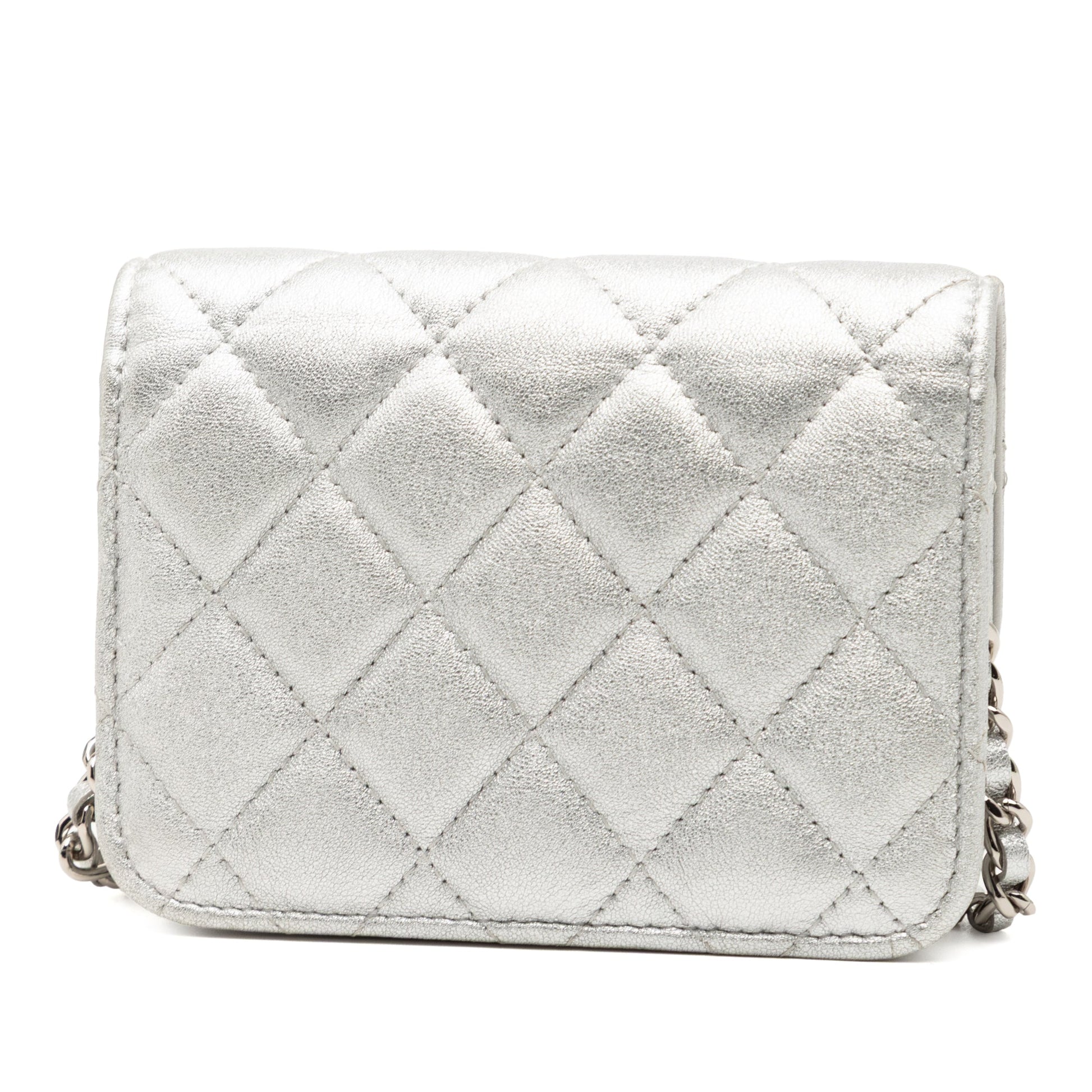 Chanel Metallic Lambskin Crystal Star Chain Belt Bag