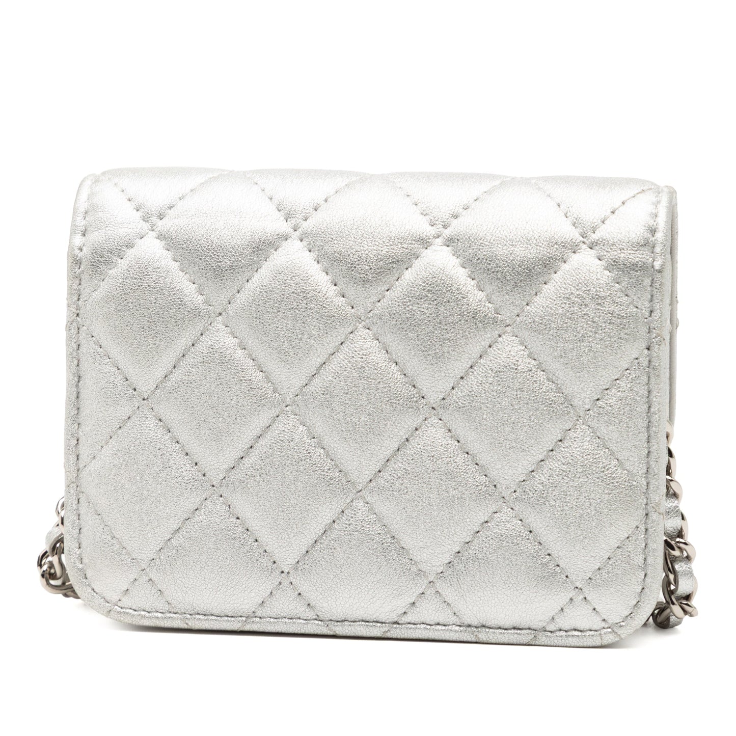 Chanel Metallic Lambskin Crystal Star Chain Belt Bag