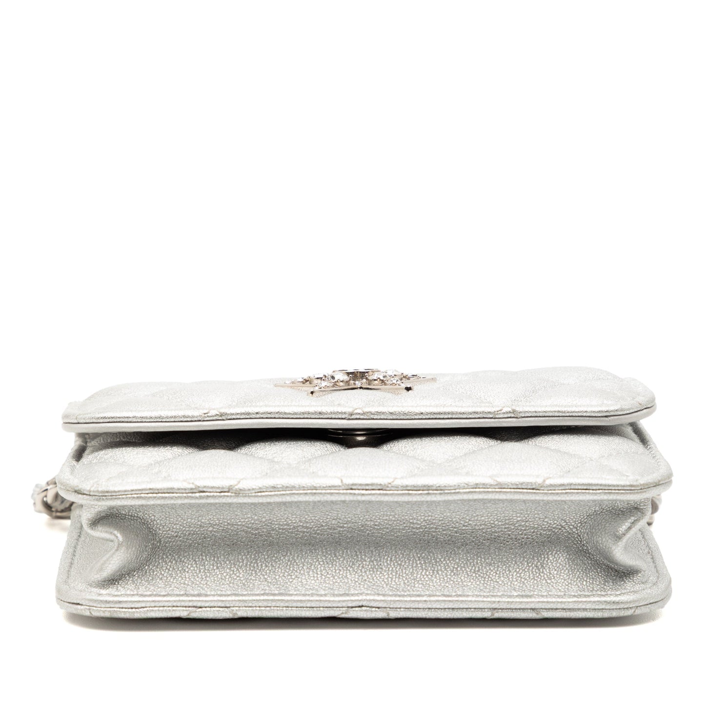 Chanel Metallic Lambskin Crystal Star Chain Belt Bag