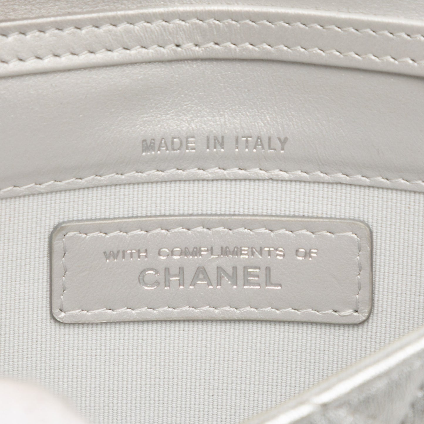 Chanel Metallic Lambskin Crystal Star Chain Belt Bag