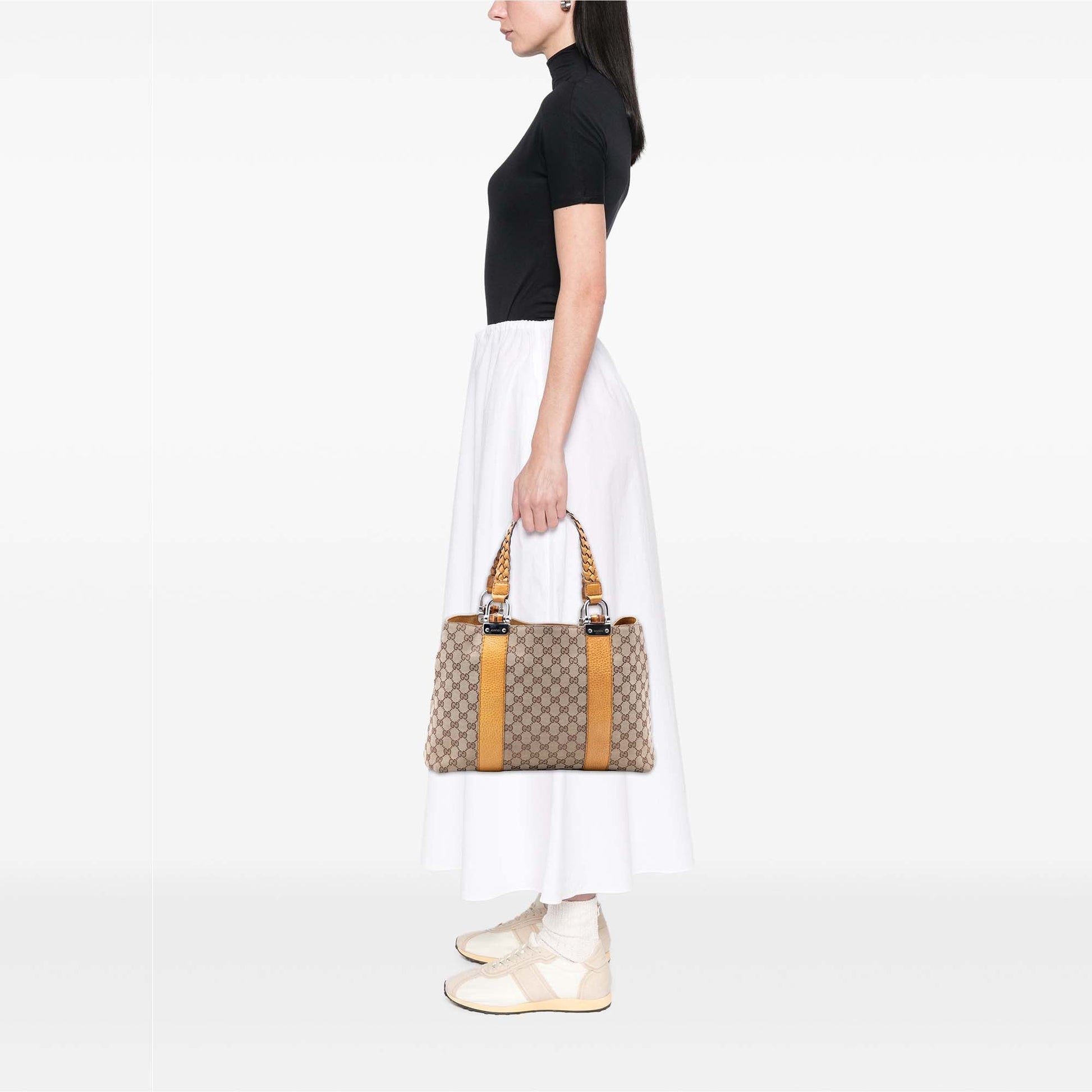 GG Canvas Bamboo Libeccio Tote