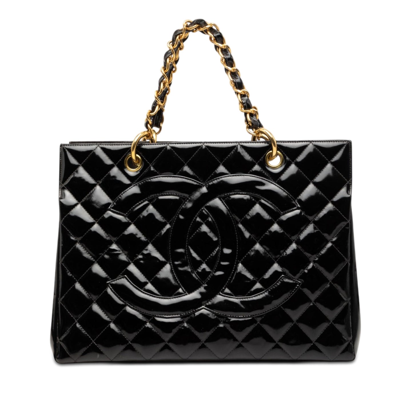 Chanel Grand CC Patent Timeless Shopping Tote