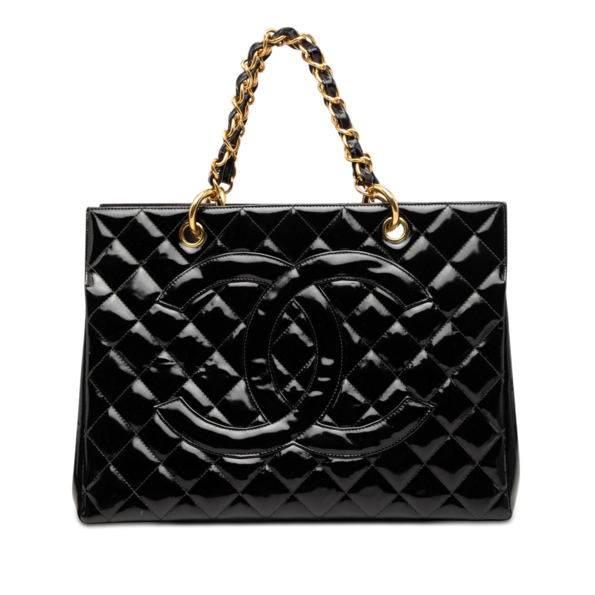 Chanel Grand CC Patent Timeless Shopping Tote