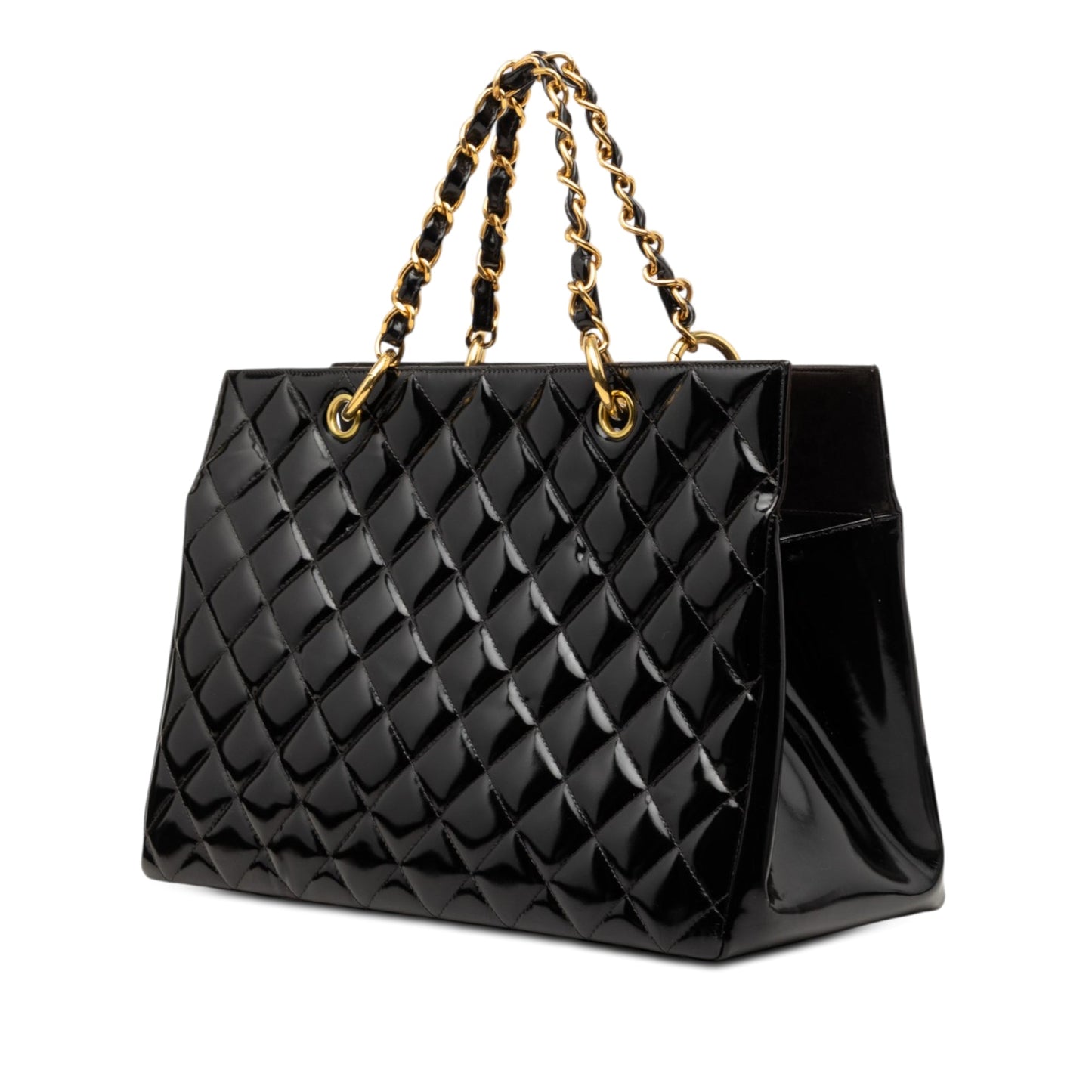 Chanel Grand CC Patent Timeless Shopping Tote