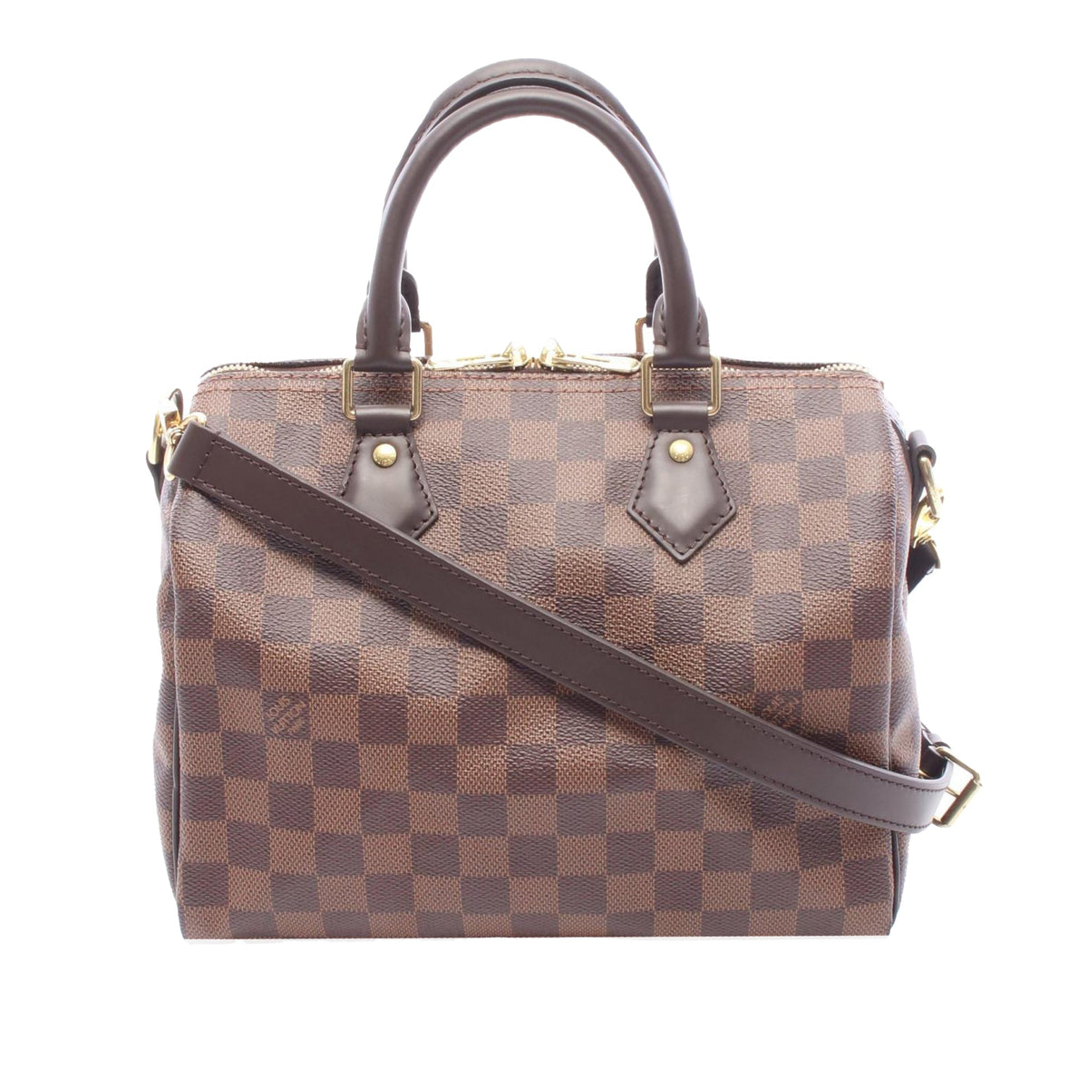 Louis Vuitton Damier Ebene Speedy Bandouliere 25 — Brown