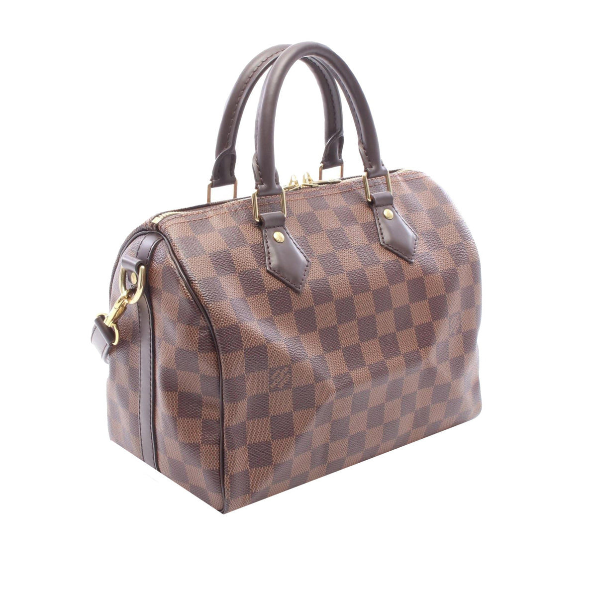 Louis Vuitton Damier Ebene Speedy Bandouliere 25 — Brown