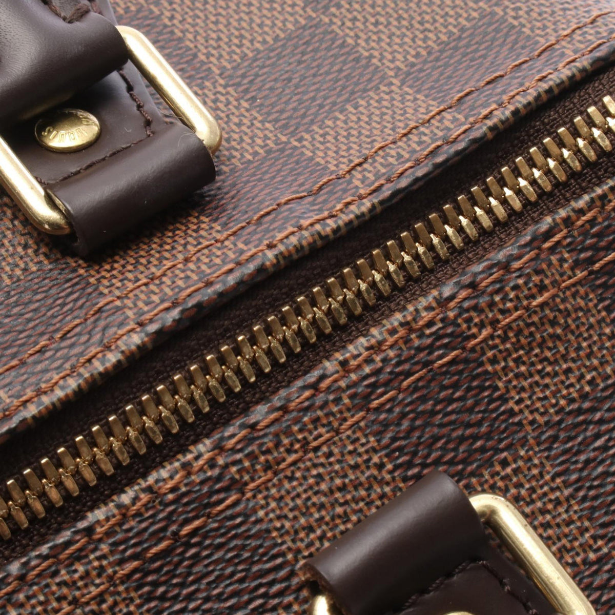 Louis Vuitton Damier Ebene Speedy Bandouliere 25 — Brown