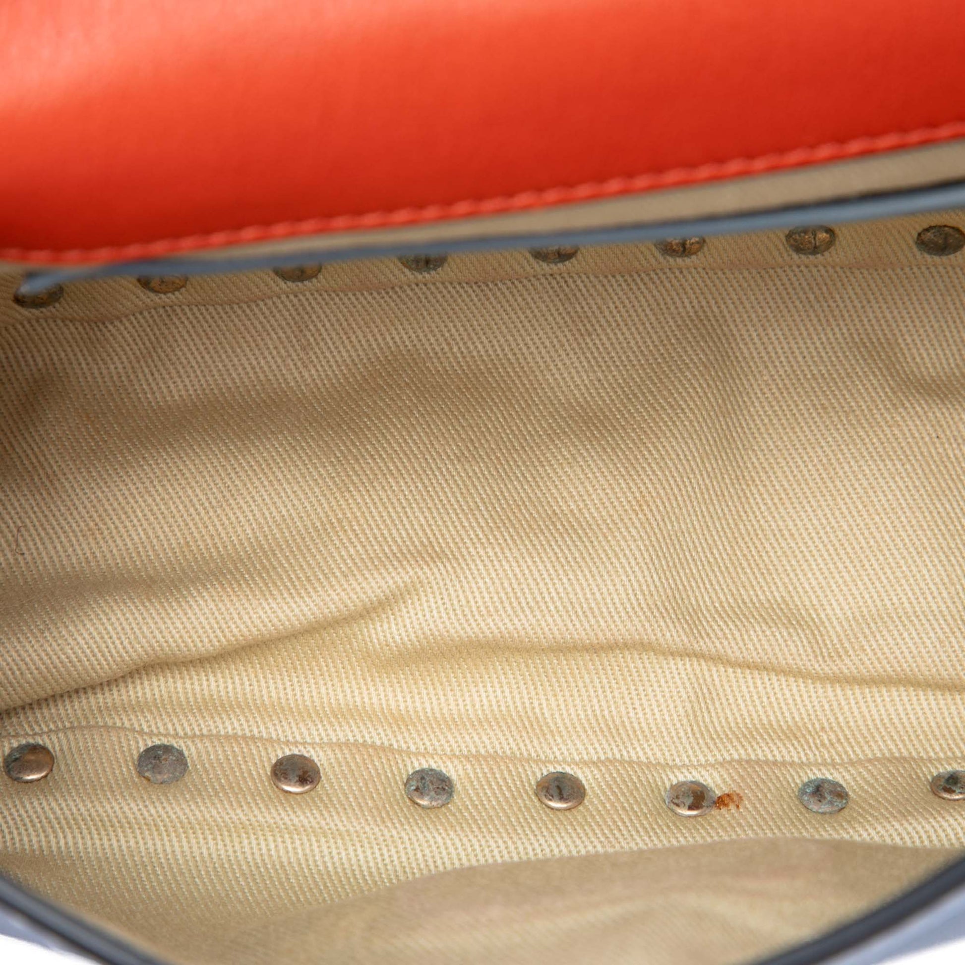 Valentino Tricolor Leather Rockstud Flip Lock Flap
