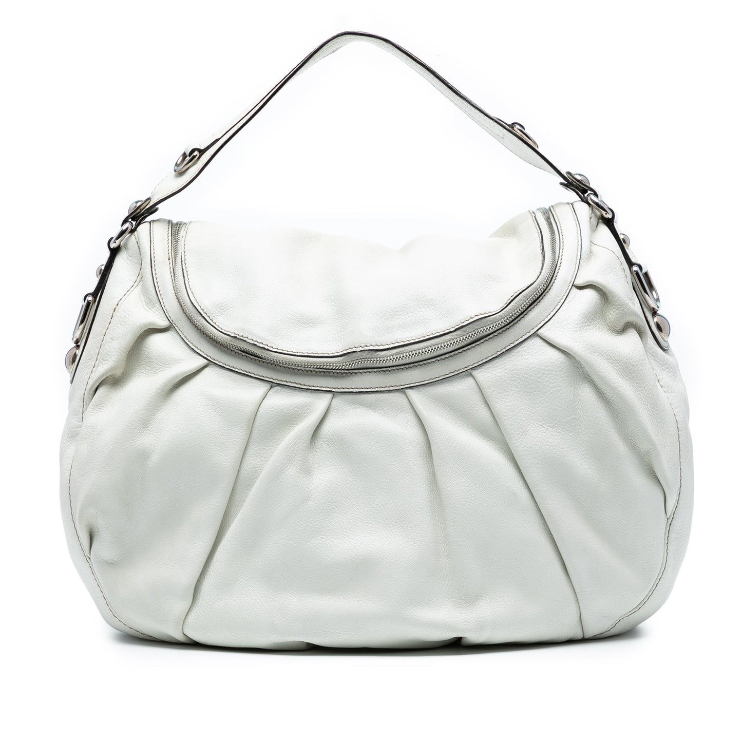 Gucci Medium Pebbled Calfskin Icon Bit Satchel