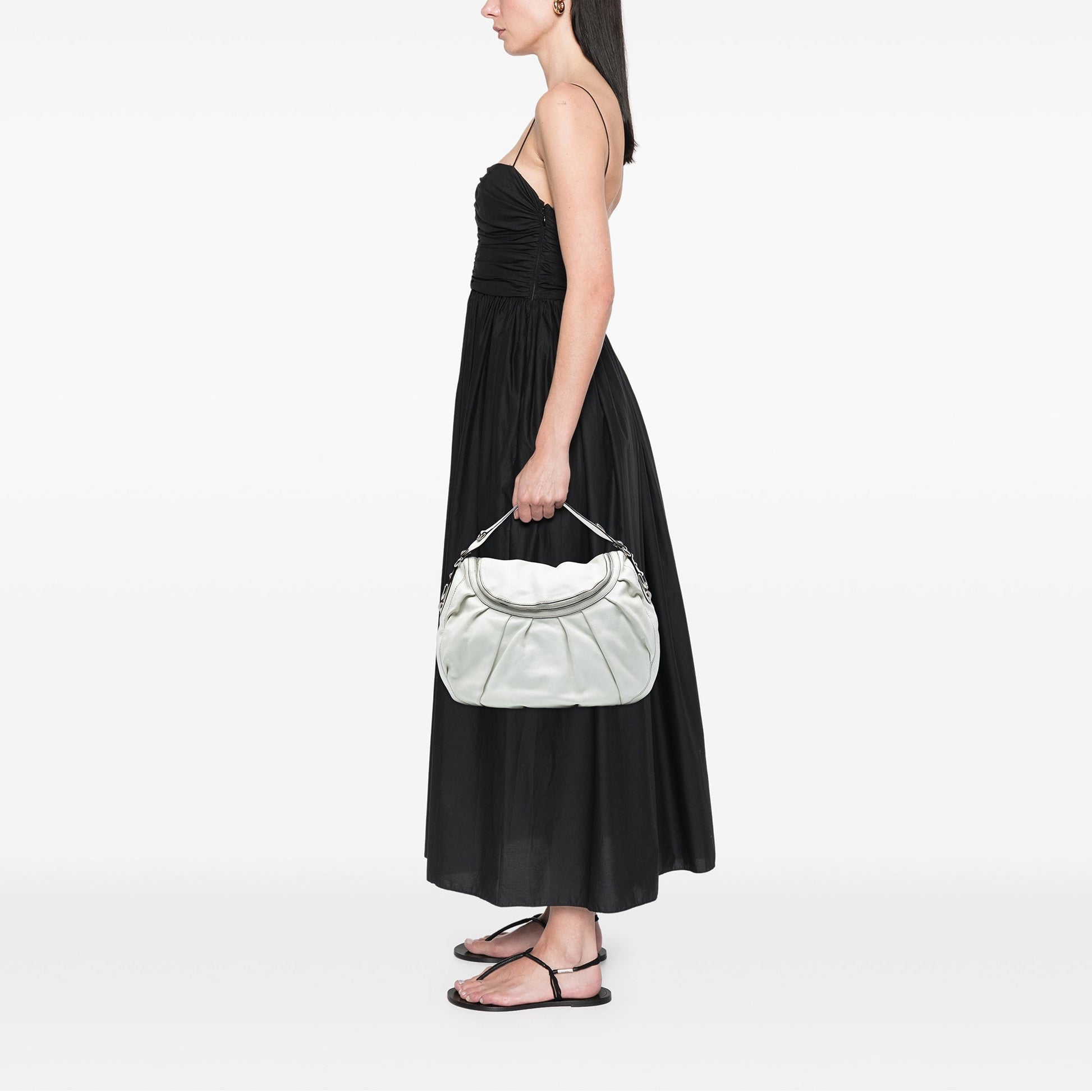 Gucci Medium Pebbled Calfskin Icon Bit Satchel