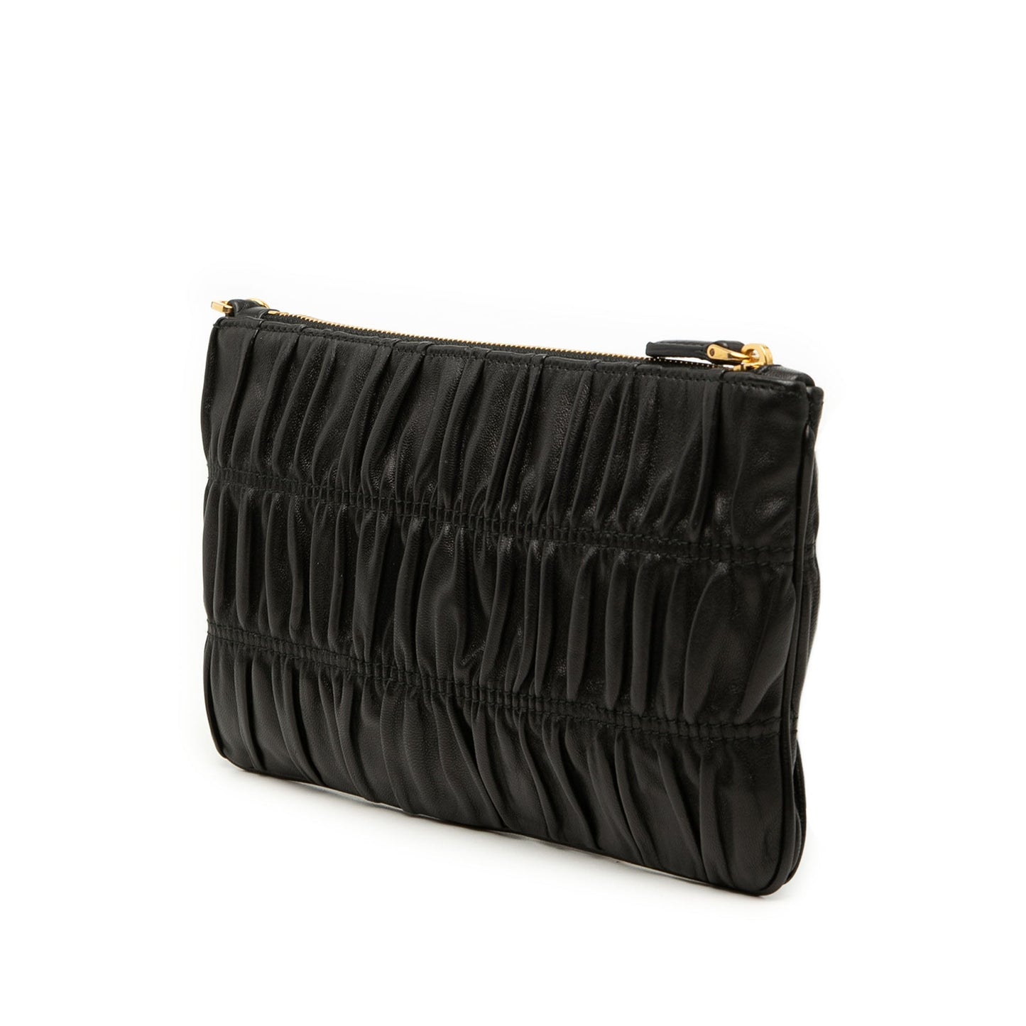 Prada Nappa Gaufre Wristlet Clutch