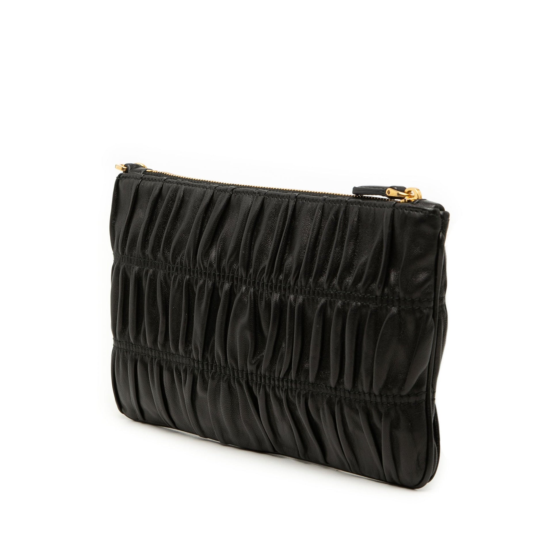 Prada Nappa Gaufre Wristlet Clutch