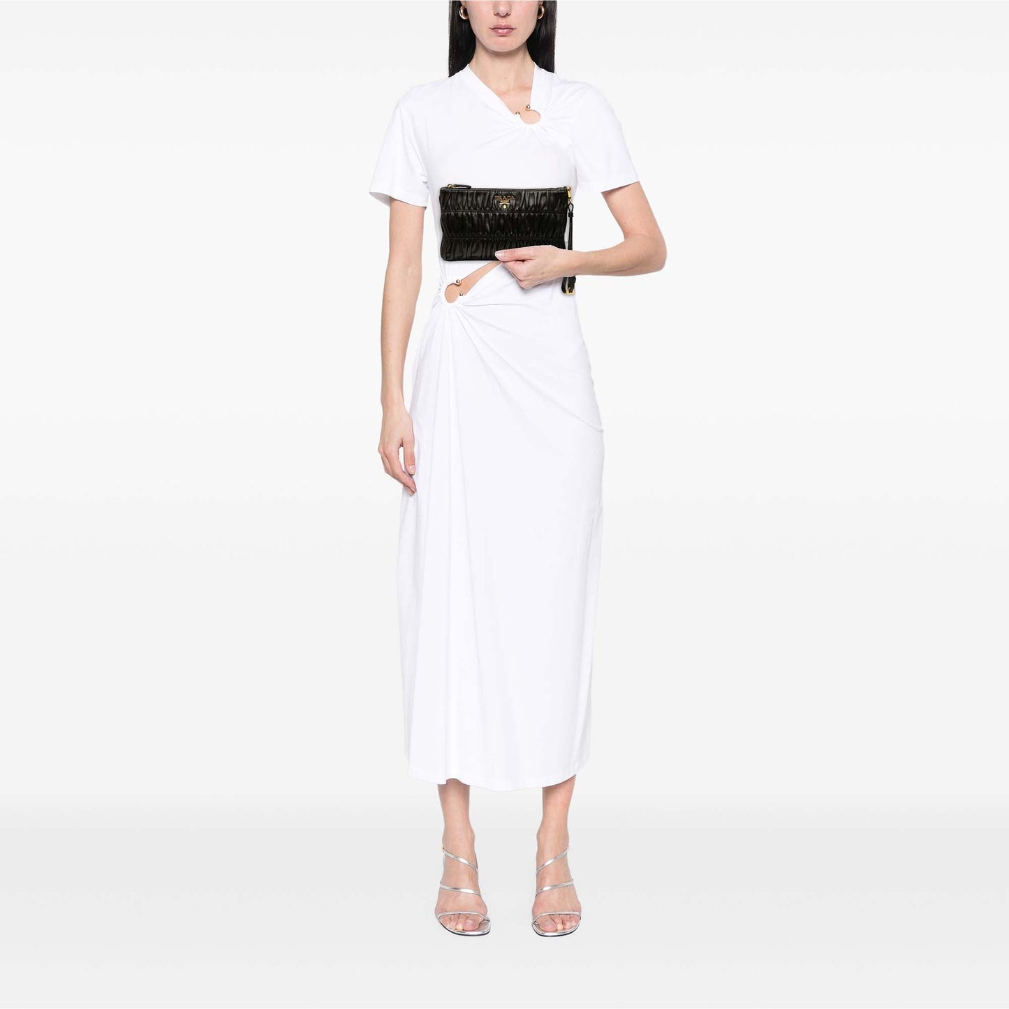 Prada Nappa Gaufre Wristlet Clutch