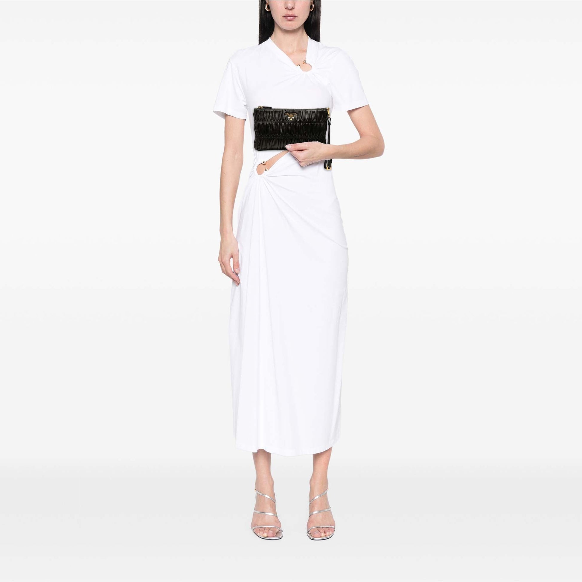 Prada Nappa Gaufre Wristlet Clutch