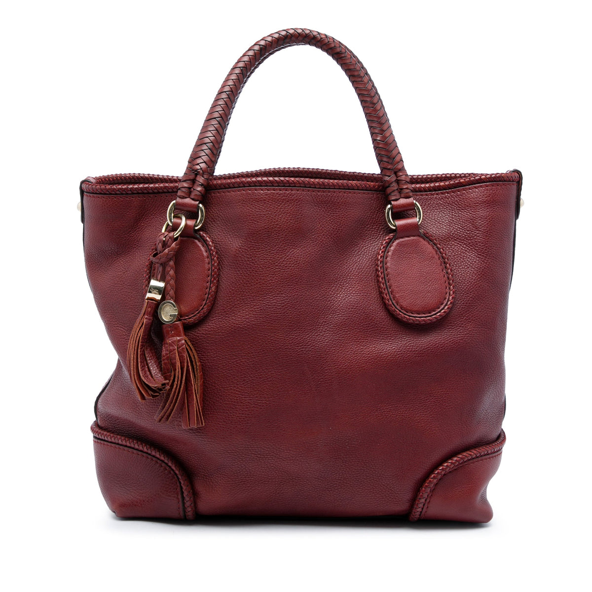 Gucci Calfskin Marrakech Tote — Red