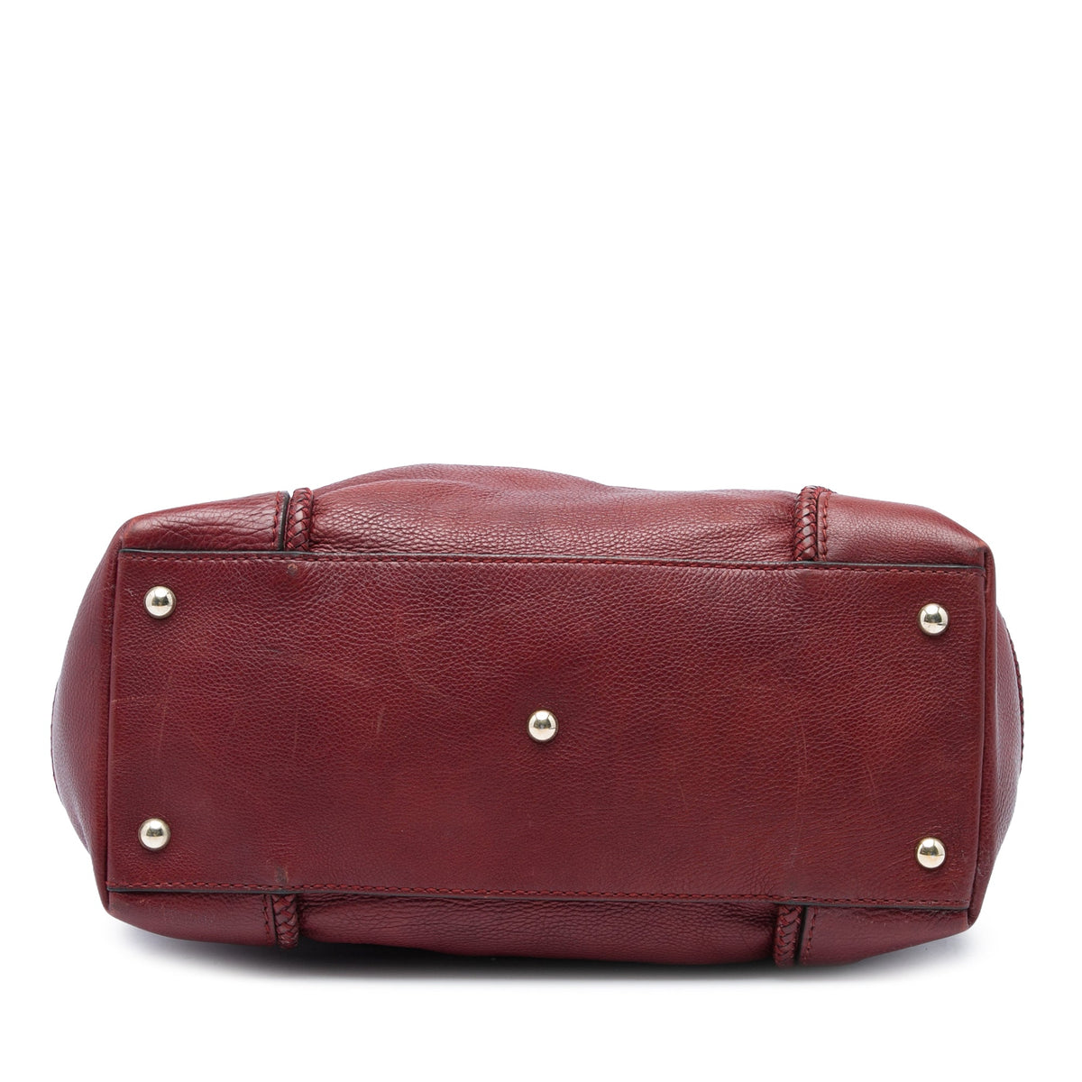 Gucci Calfskin Marrakech Tote — Red