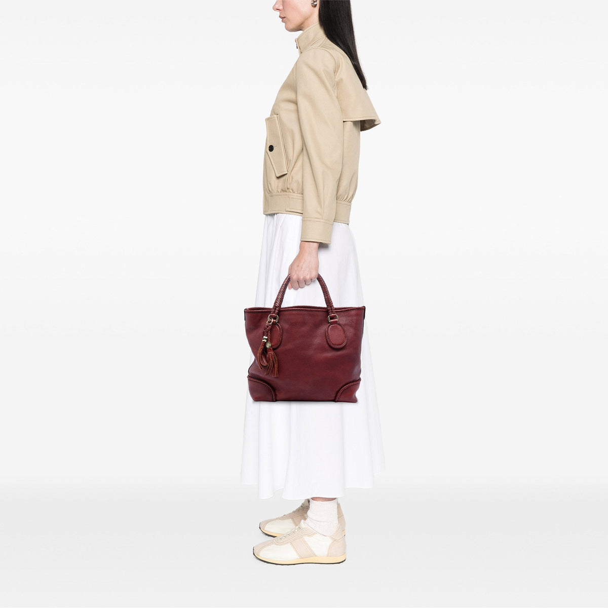 Gucci Calfskin Marrakech Tote — Red