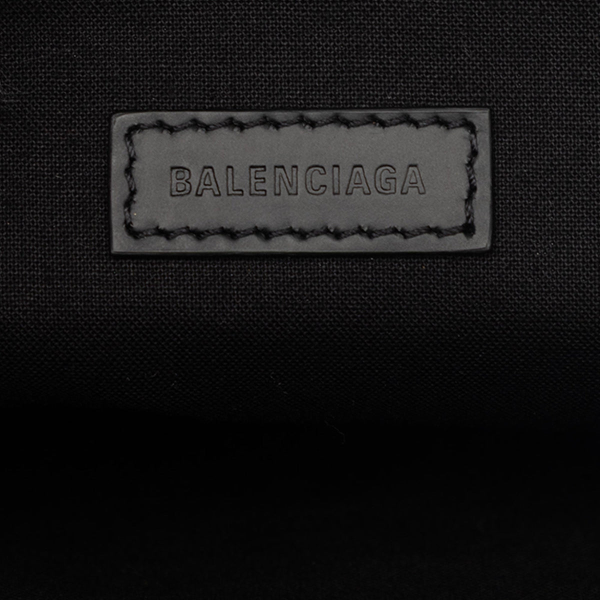 Balenciaga Canvas Navy Clip Clutch M