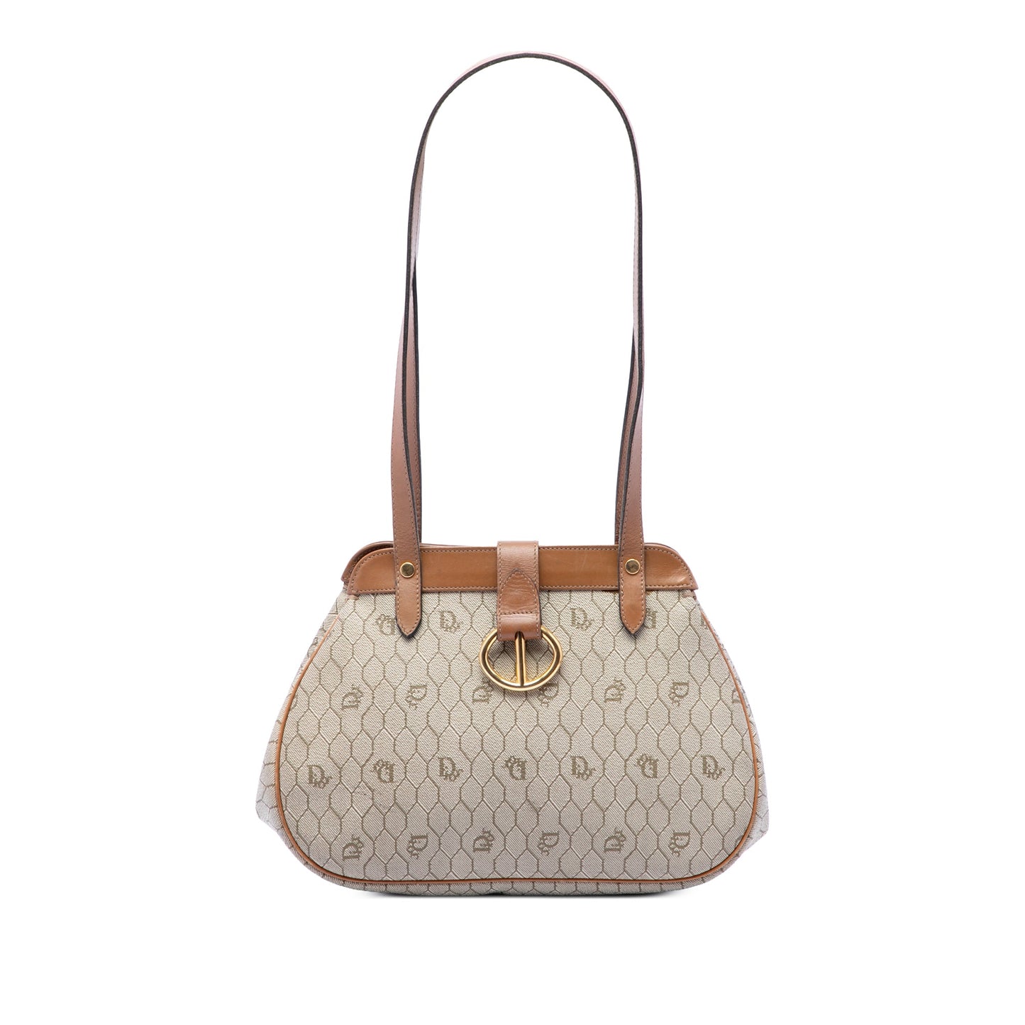 Dior Honeycomb Coated Canvas Shoulder Bag