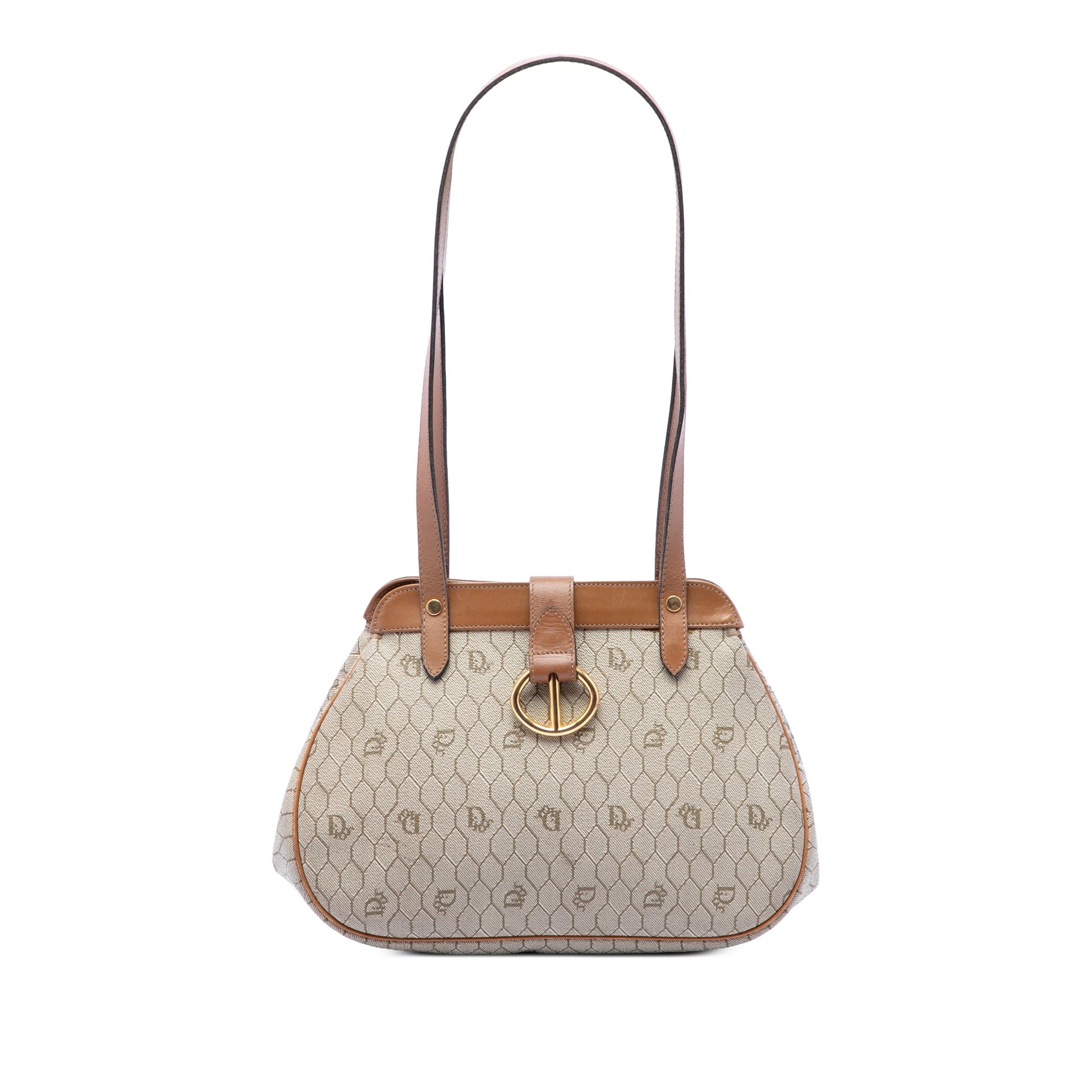 Dior Honeycomb Coated Canvas Shoulder Bag