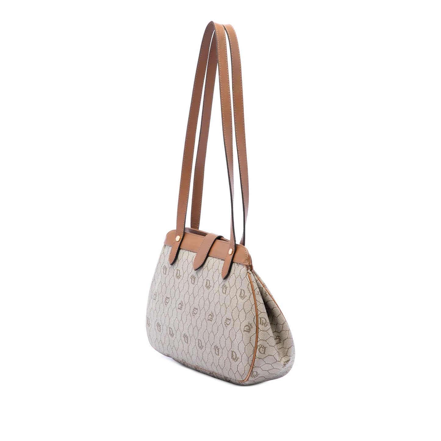Dior Honeycomb Coated Canvas Shoulder Bag
