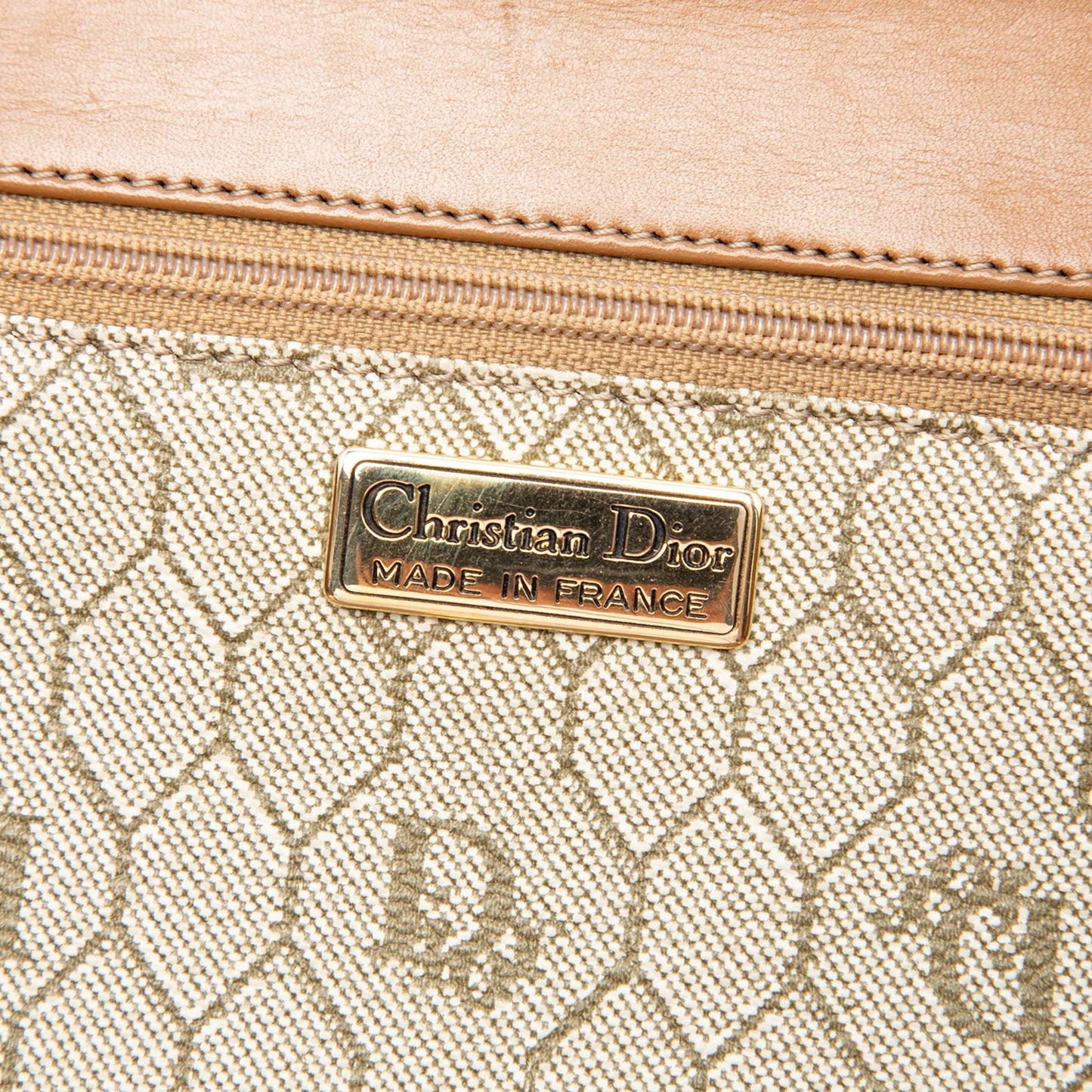 Dior Honeycomb Coated Canvas Shoulder Bag