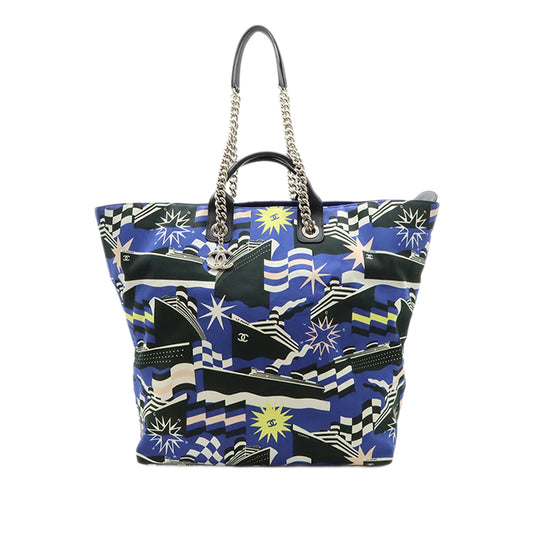 Chanel Large Canvas La Pausa Bay Shopping Tote
