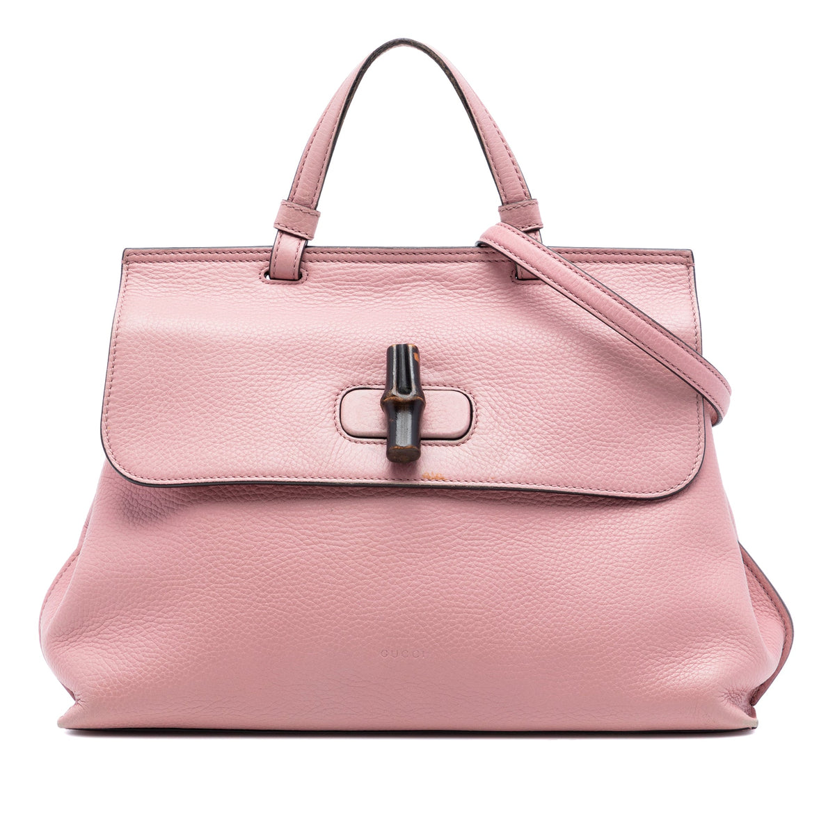 Gucci Medium Calfskin Bamboo Daily Satchel