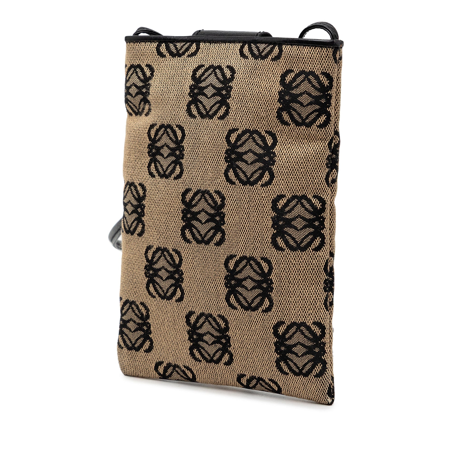 LOEWE Anagram Canvas Phone Pouch Crossbody