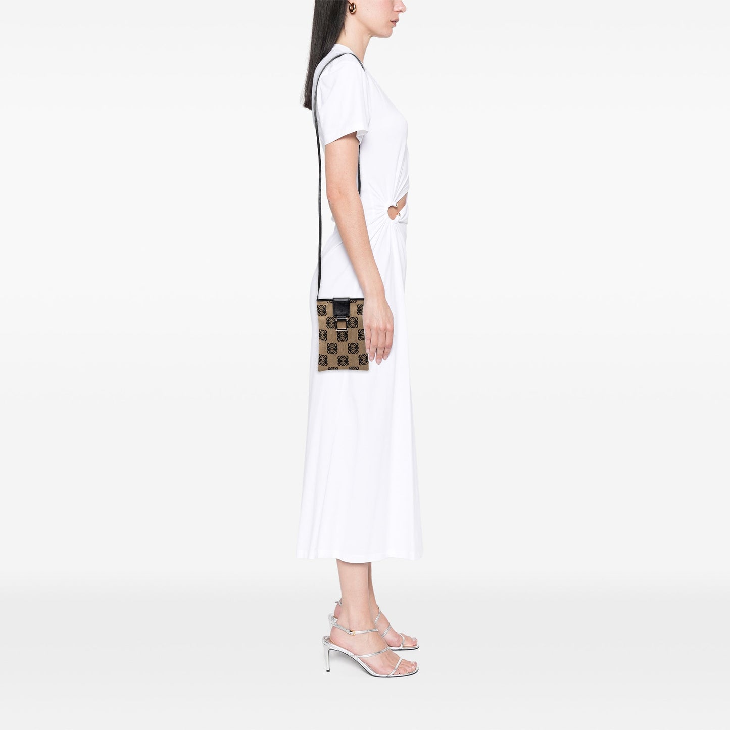 LOEWE Anagram Canvas Phone Pouch Crossbody