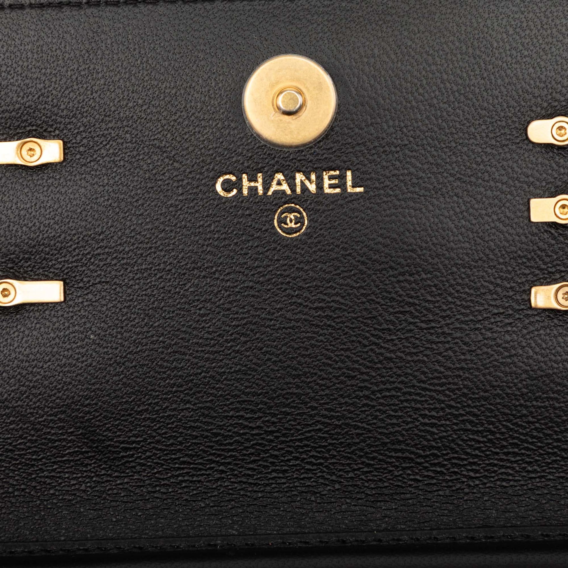 Chanel Mini CC Quilted Lambskin Coco Clips Wallet on Chain