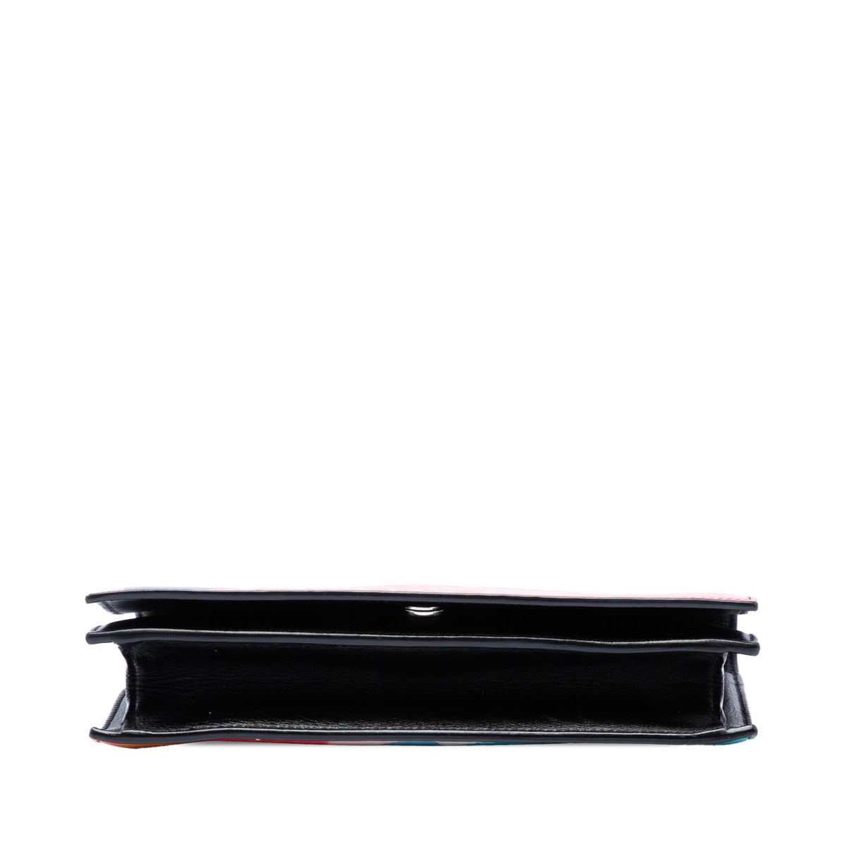Saint Laurent Leather Baby Print Clutch — Pink