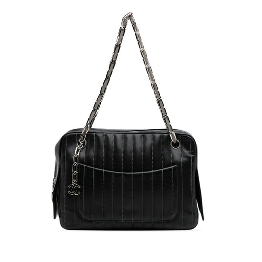Chanel Medium Vertical Quilted Lambskin Mademoiselle Camera Bag