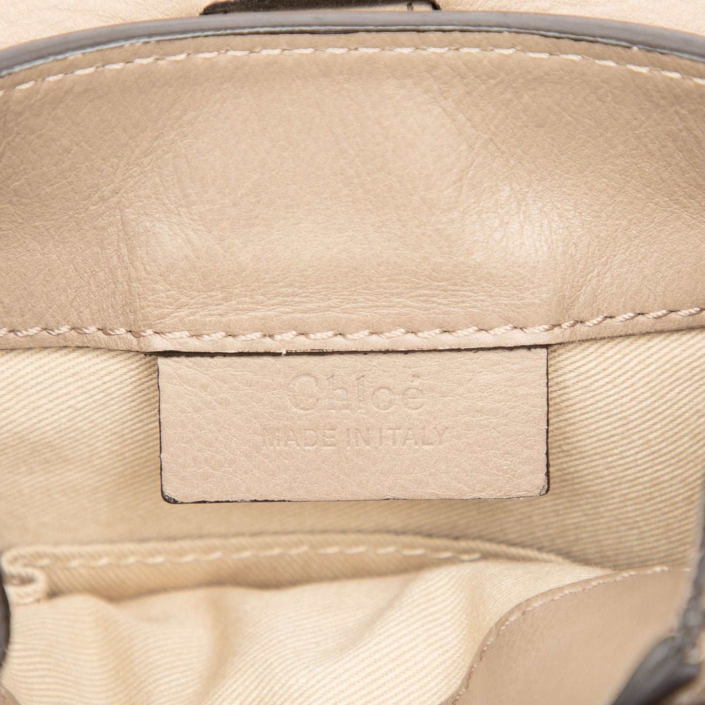 Chloé Mini Calfskin and Suede Faye Backpack