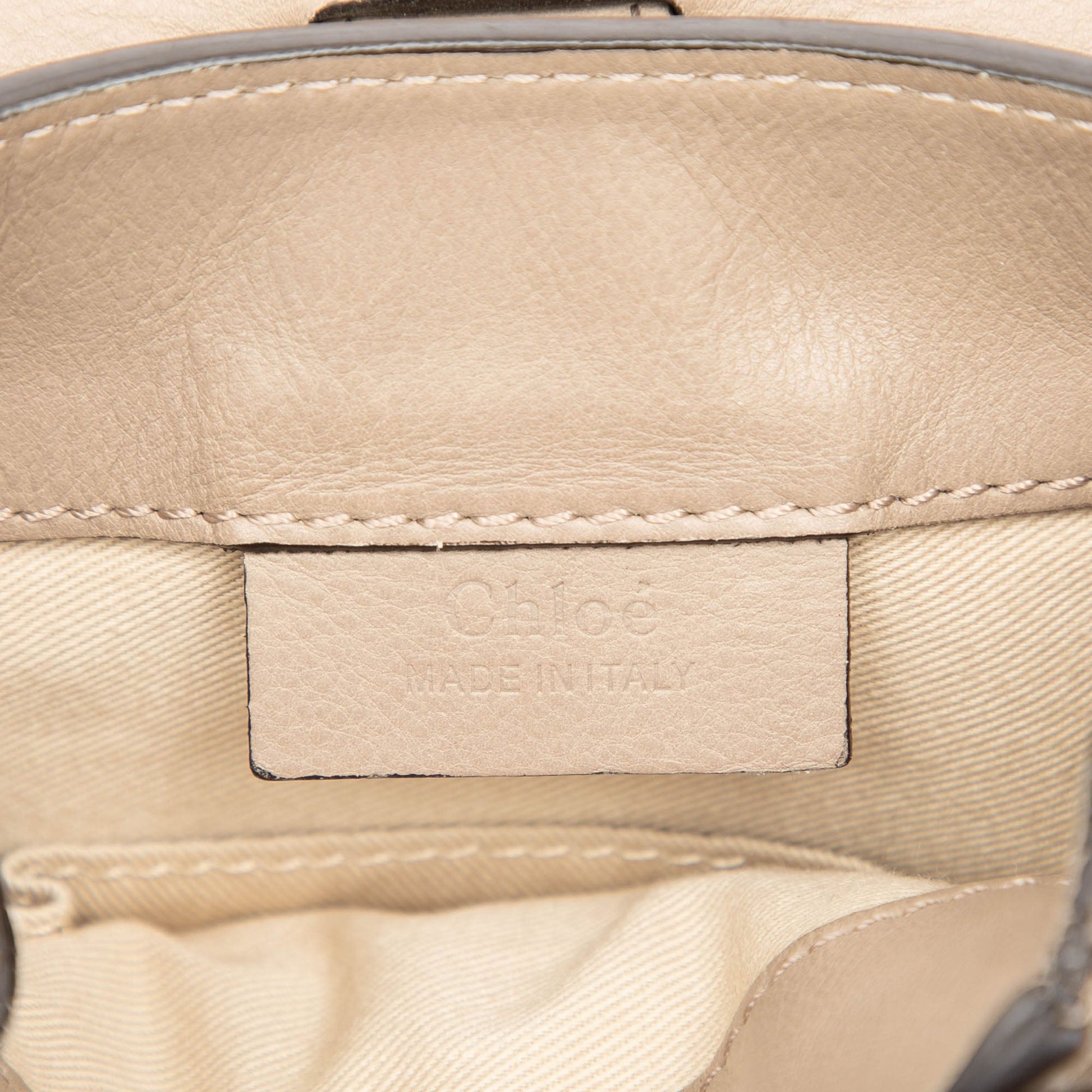 Chloé Mini Calfskin and Suede Faye Backpack