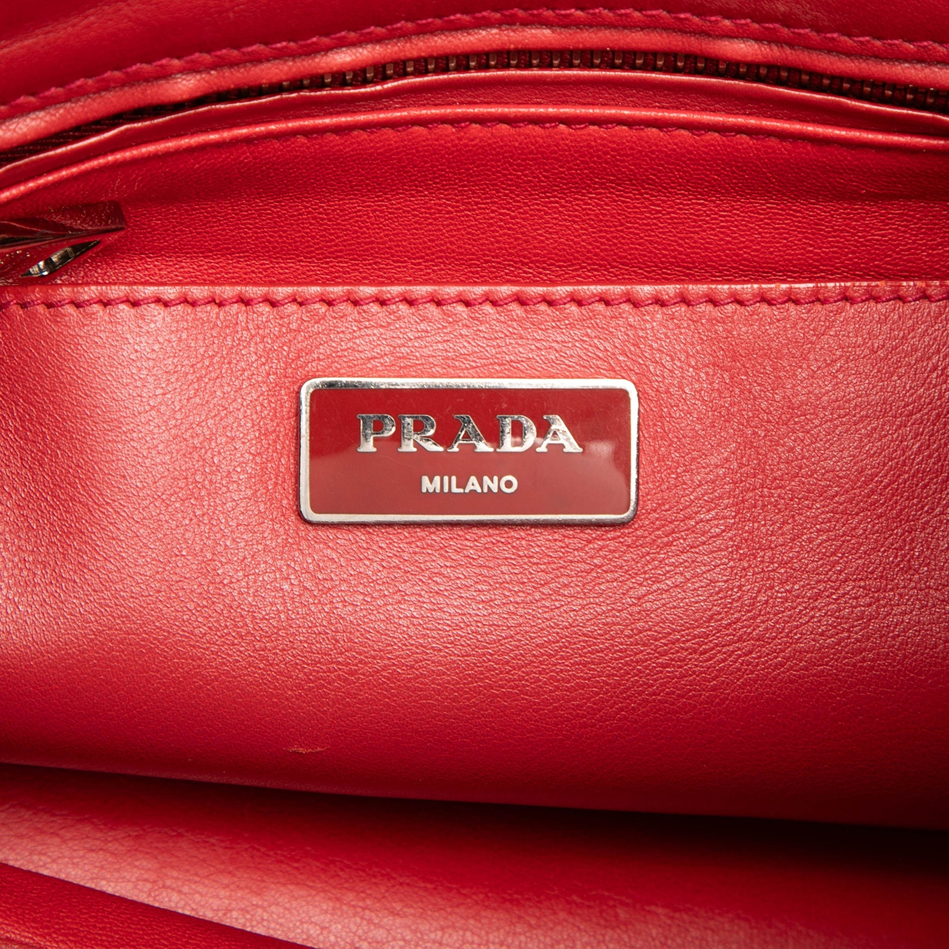 Prada Soft Calf Tassel Convertible Drawstring Bucket Bag