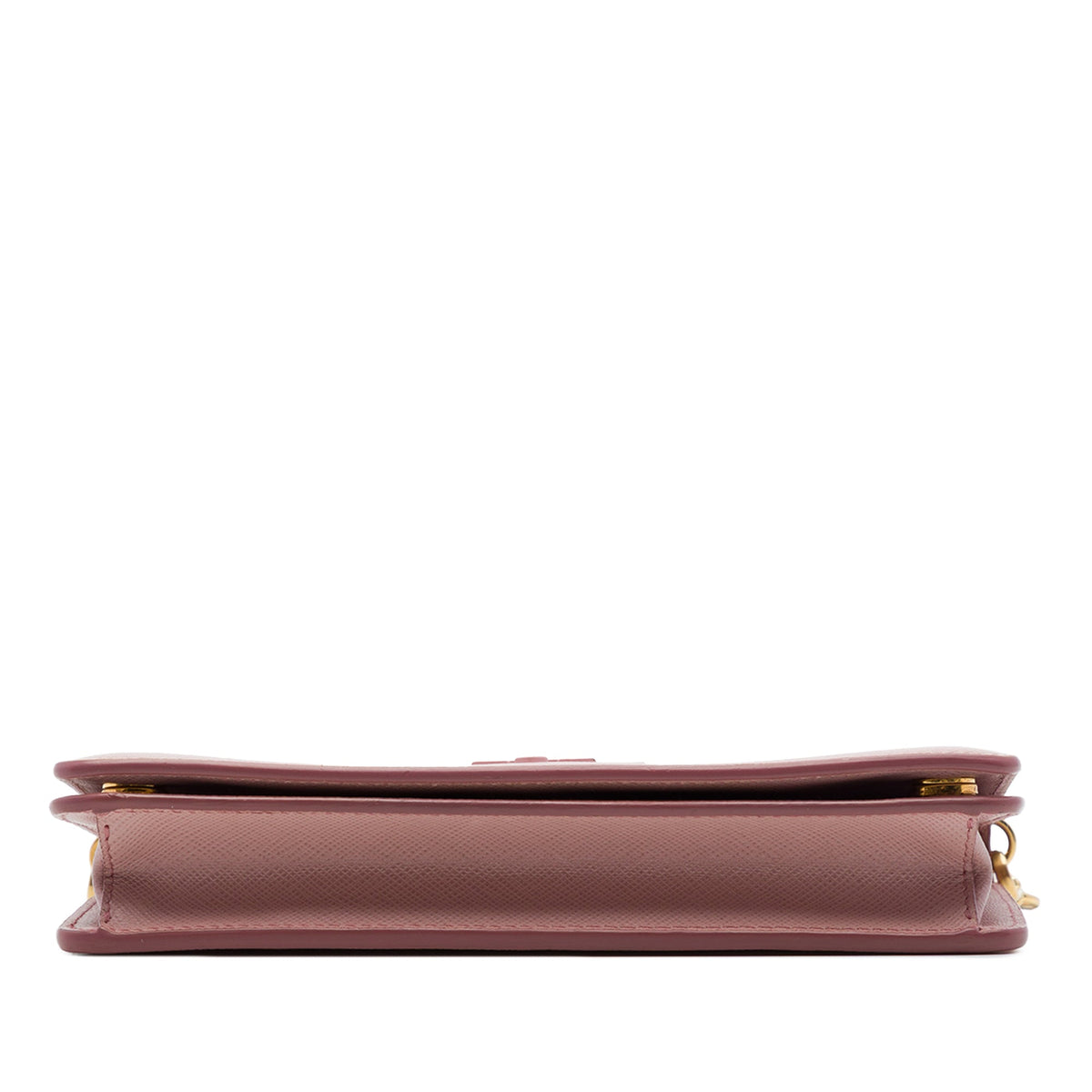 Prada Saffiano Lux Monochrome Wallet on Chain