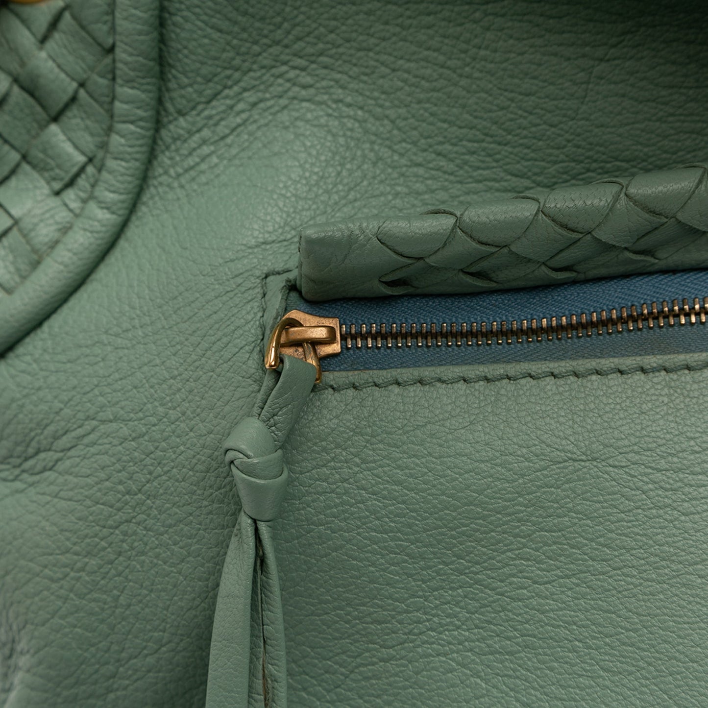 Bottega Veneta Intrecciato Trimmed Leather Shoulder Bag