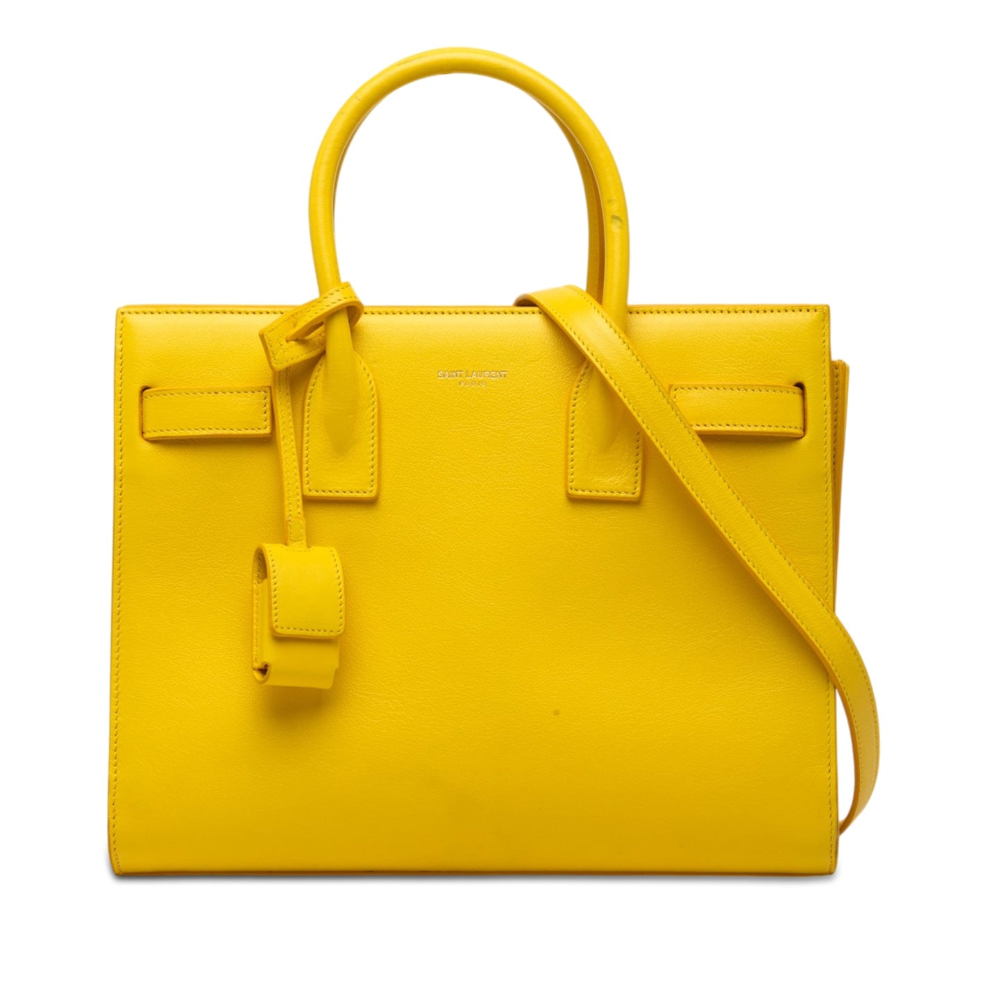Saint Laurent Baby Leather Sac De Jour Satchel